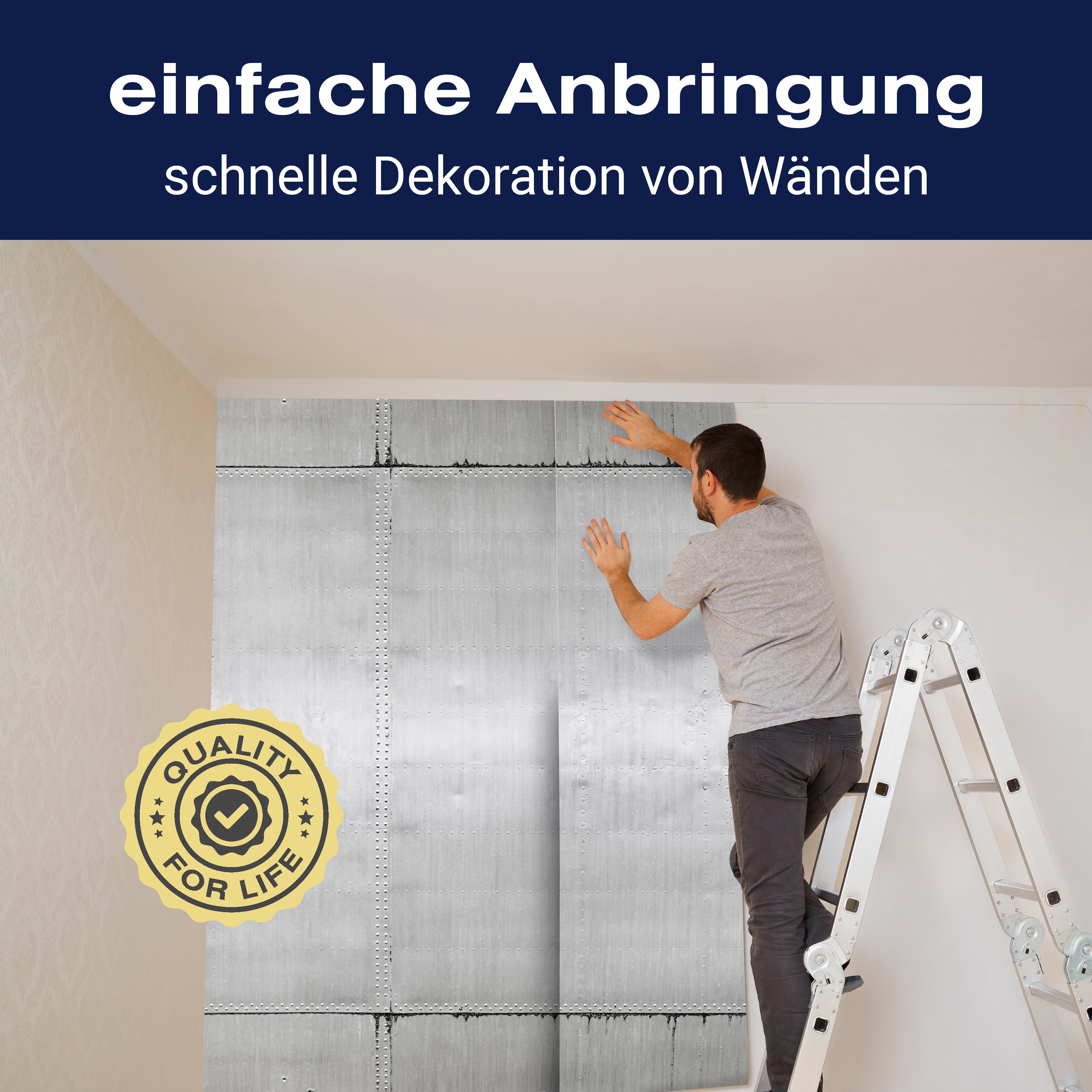 Fototapete Metall Eisen Grunge M6608 - Bild 3 Fototapete Metall Eisen Grunge M6608 - Bild 3