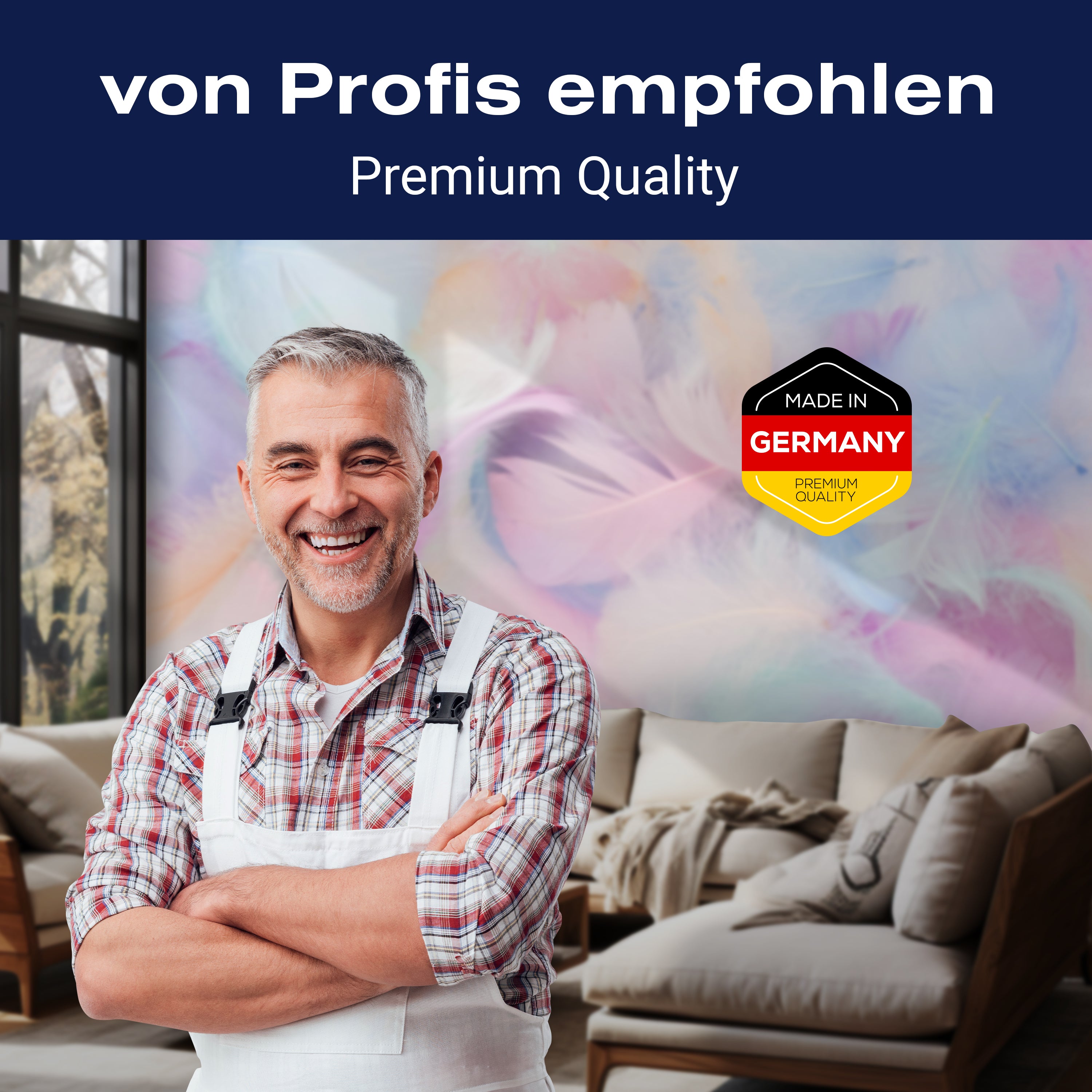 Fototapete Federn pastell rosa blau M6632 - Bild 5 Fototapete Federn pastell rosa blau M6632 - Bild 5