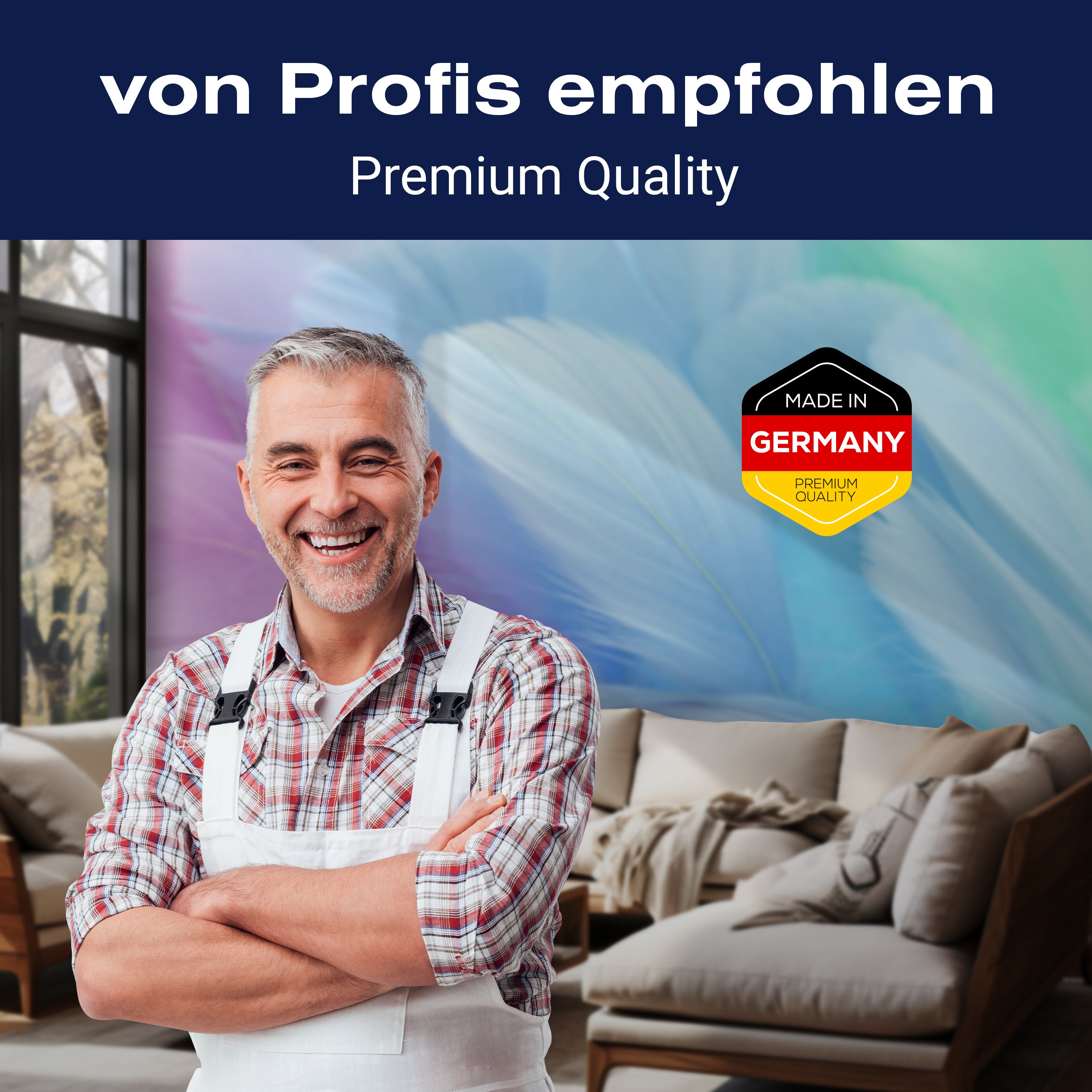 Fototapete Federn pastell blau violett M6636 - Bild 5 Fototapete Federn pastell blau violett M6636 - Bild 5