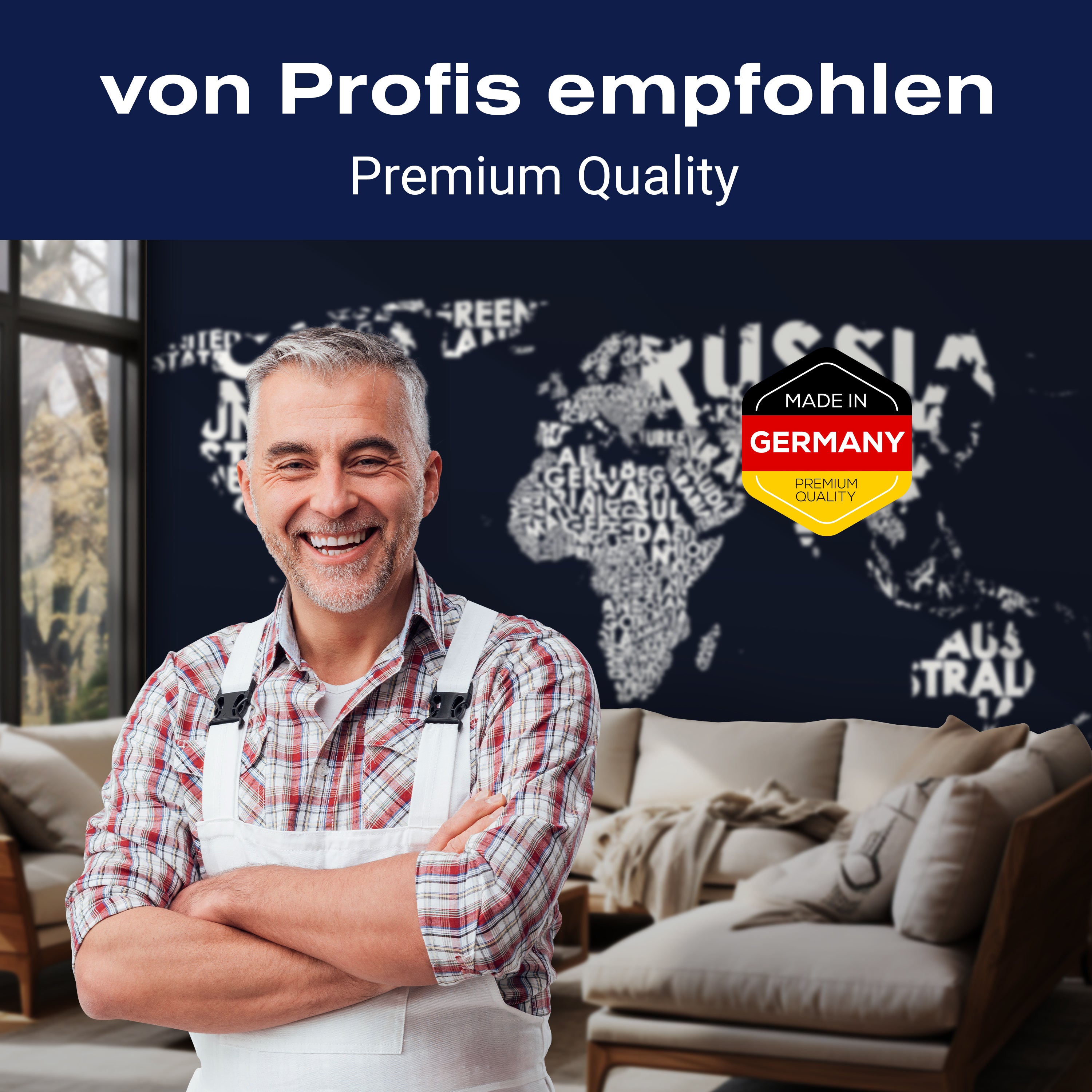 Fototapete Weltkarte weiß blau M6656 - Bild 5 Fototapete Weltkarte weiß blau M6656 - Bild 5