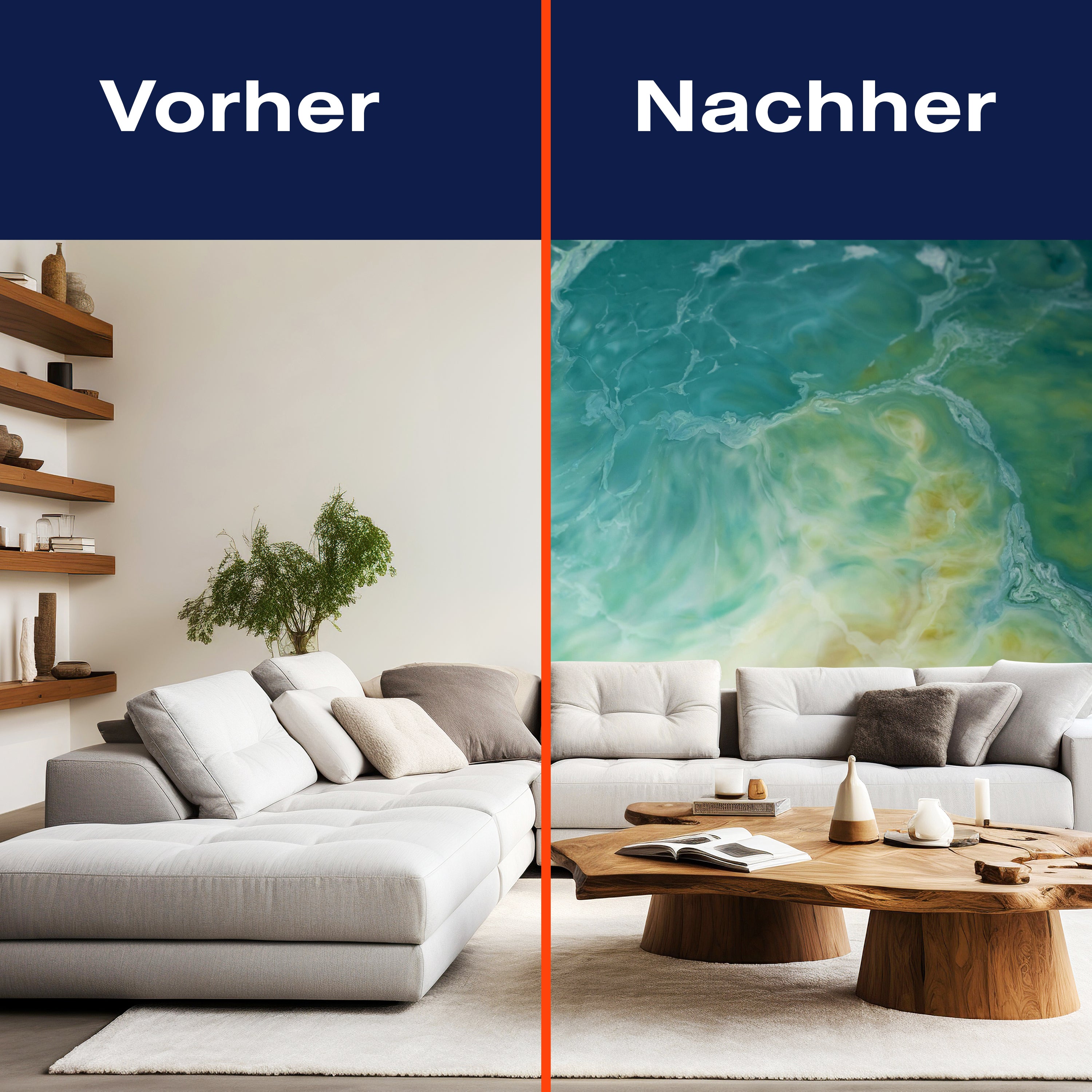 Fototapete Wellen Textur Muster Epoxidharz M6660 - Bild 9 Fototapete Wellen Textur Muster Epoxidharz M6660 - Bild 9