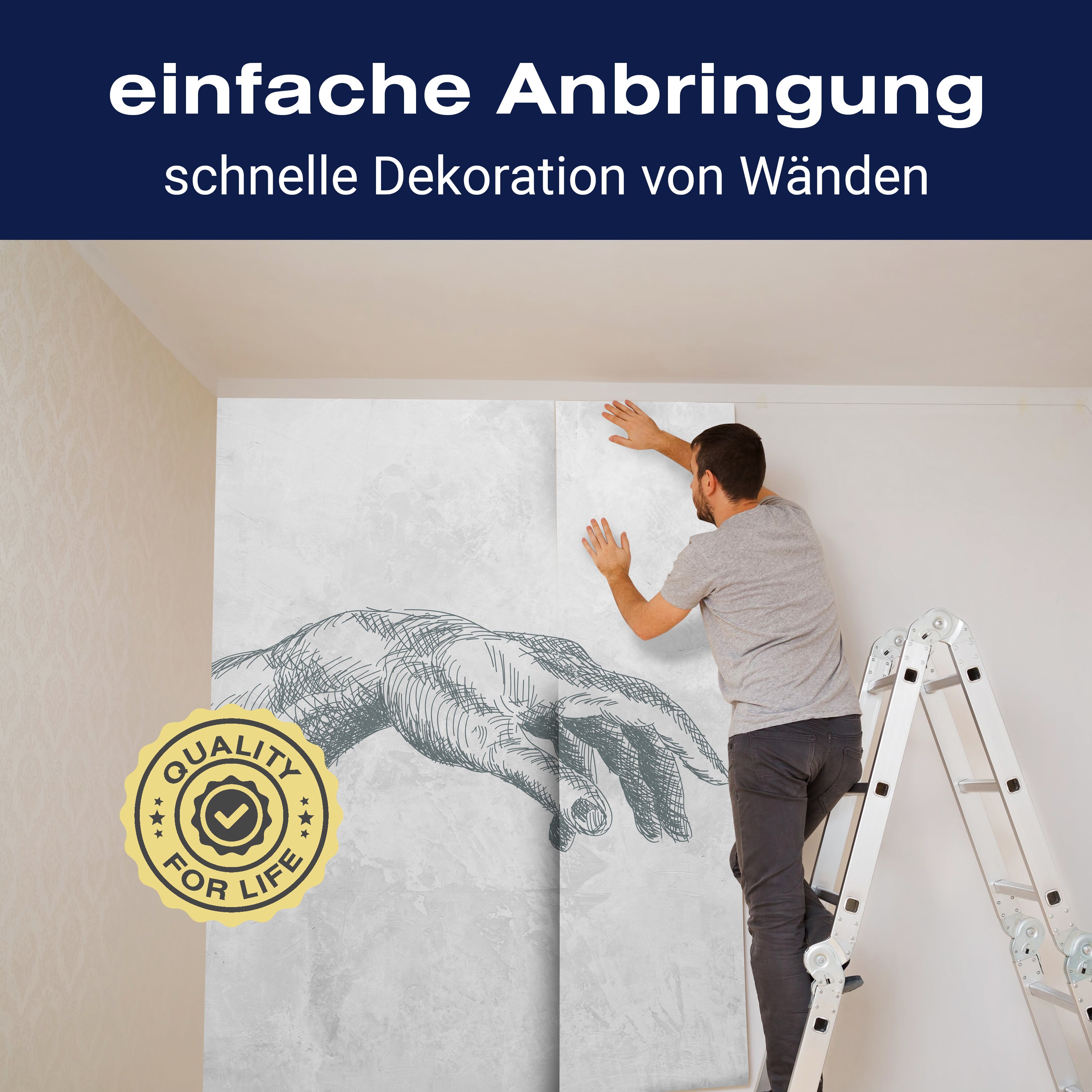 Fototapete Hände Stein grau M6685 - Bild 3 Fototapete Hände Stein grau M6685 - Bild 3