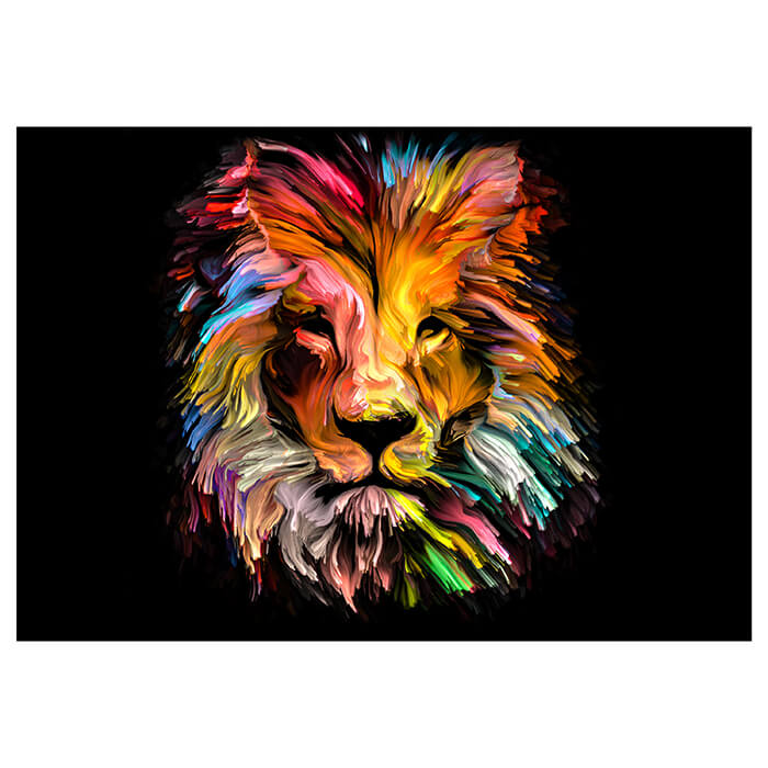 Fototapete bunter Löwe Kunst M6686 - Bild 2 Fototapete bunter Löwe Kunst M6686 - Bild 2