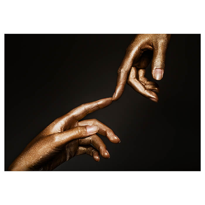 Fototapete Hände gold Puder M6689 - Bild 2 Fototapete Hände gold Puder M6689 - Bild 2