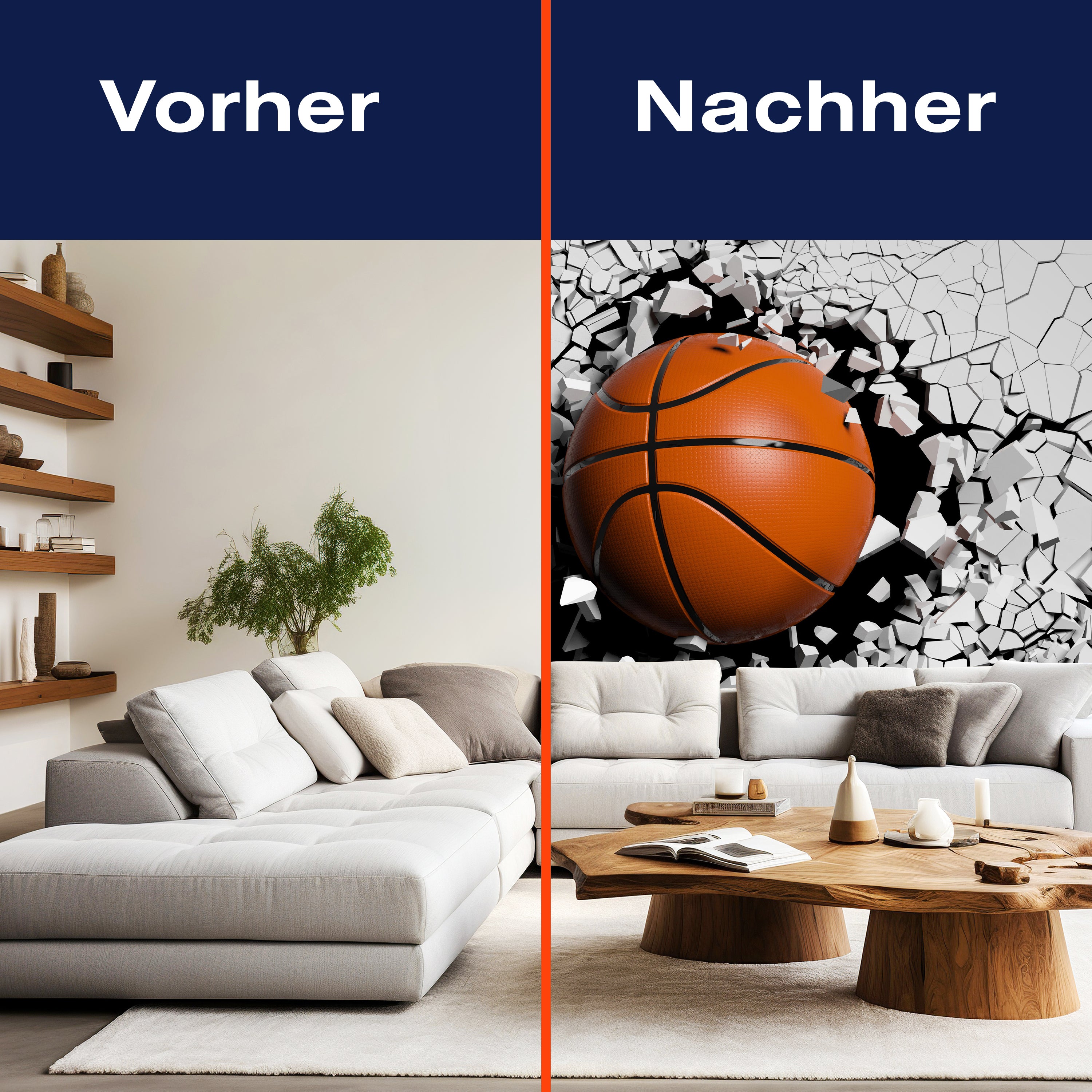 Fototapete Wanddurchbruch 3D Optik Ball M6698 - Bild 9 Fototapete Wanddurchbruch 3D Optik Ball M6698 - Bild 9