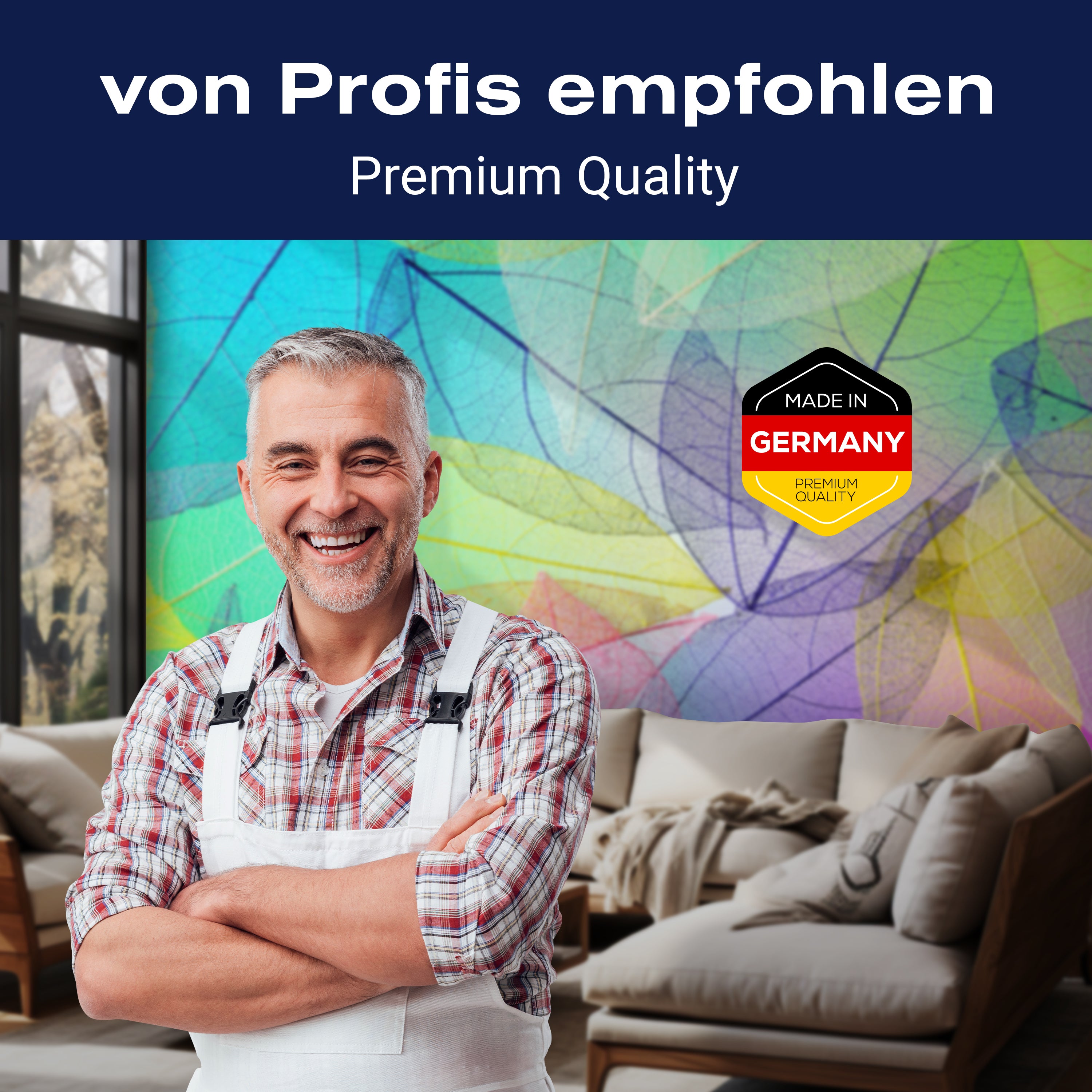 Fototapete transparente Blätter bunt M6702 - Bild 5 Fototapete transparente Blätter bunt M6702 - Bild 5