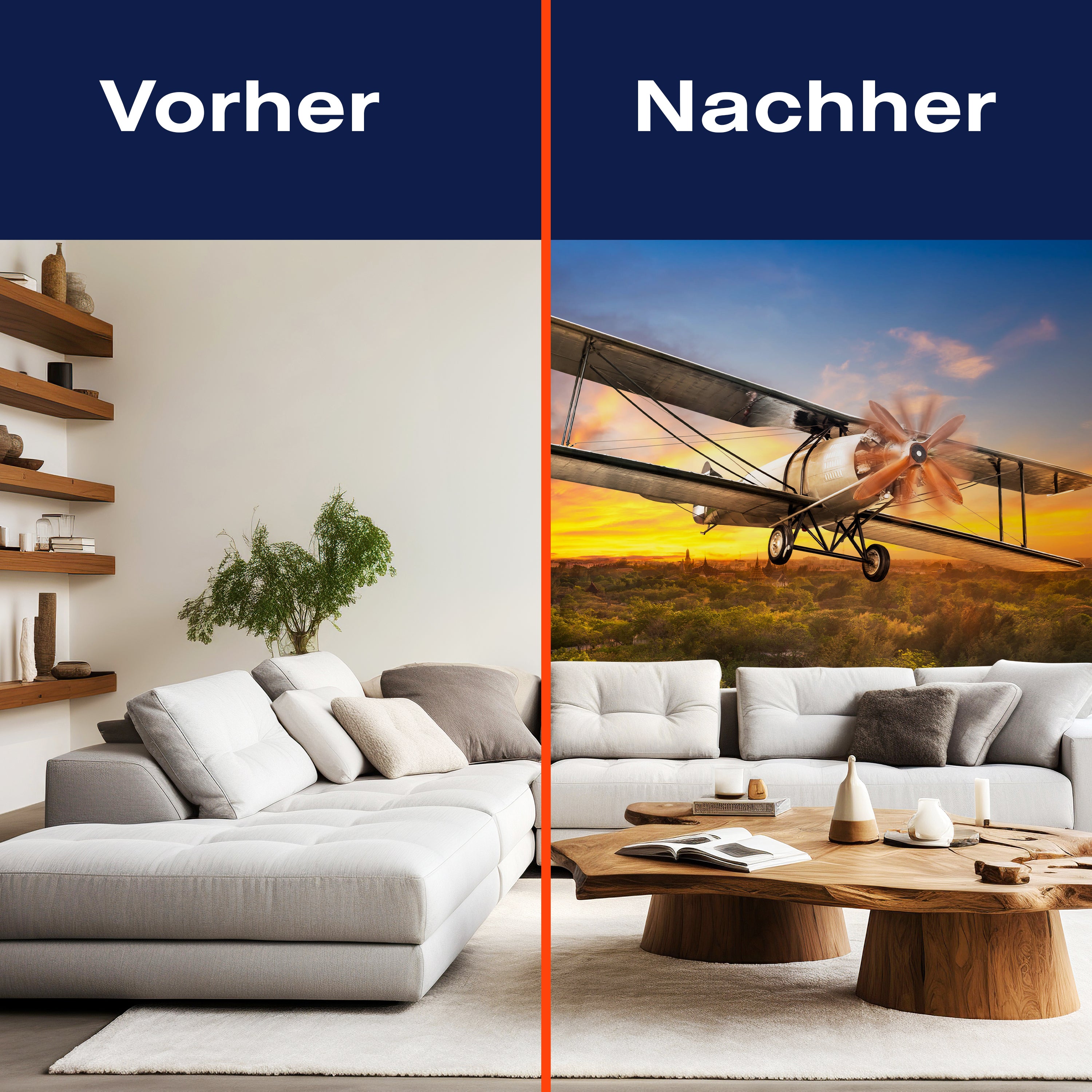 Fototapete altes Propellerflugzeug Doppeldecker M6711 - Bild 9 Fototapete altes Propellerflugzeug Doppeldecker M6711 - Bild 9