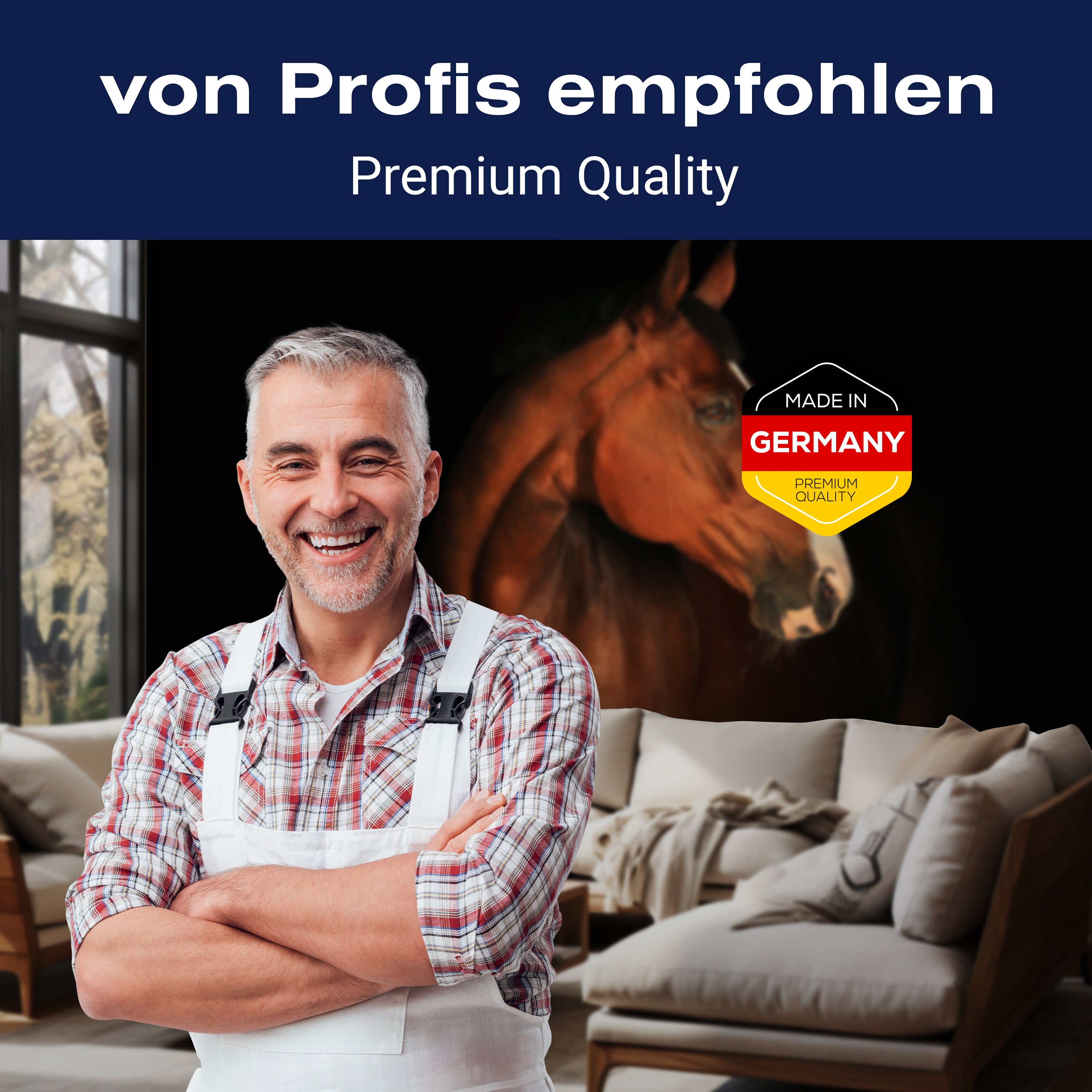 Fototapete braun weißes Pferd M6717 - Bild 5 Fototapete braun weißes Pferd M6717 - Bild 5