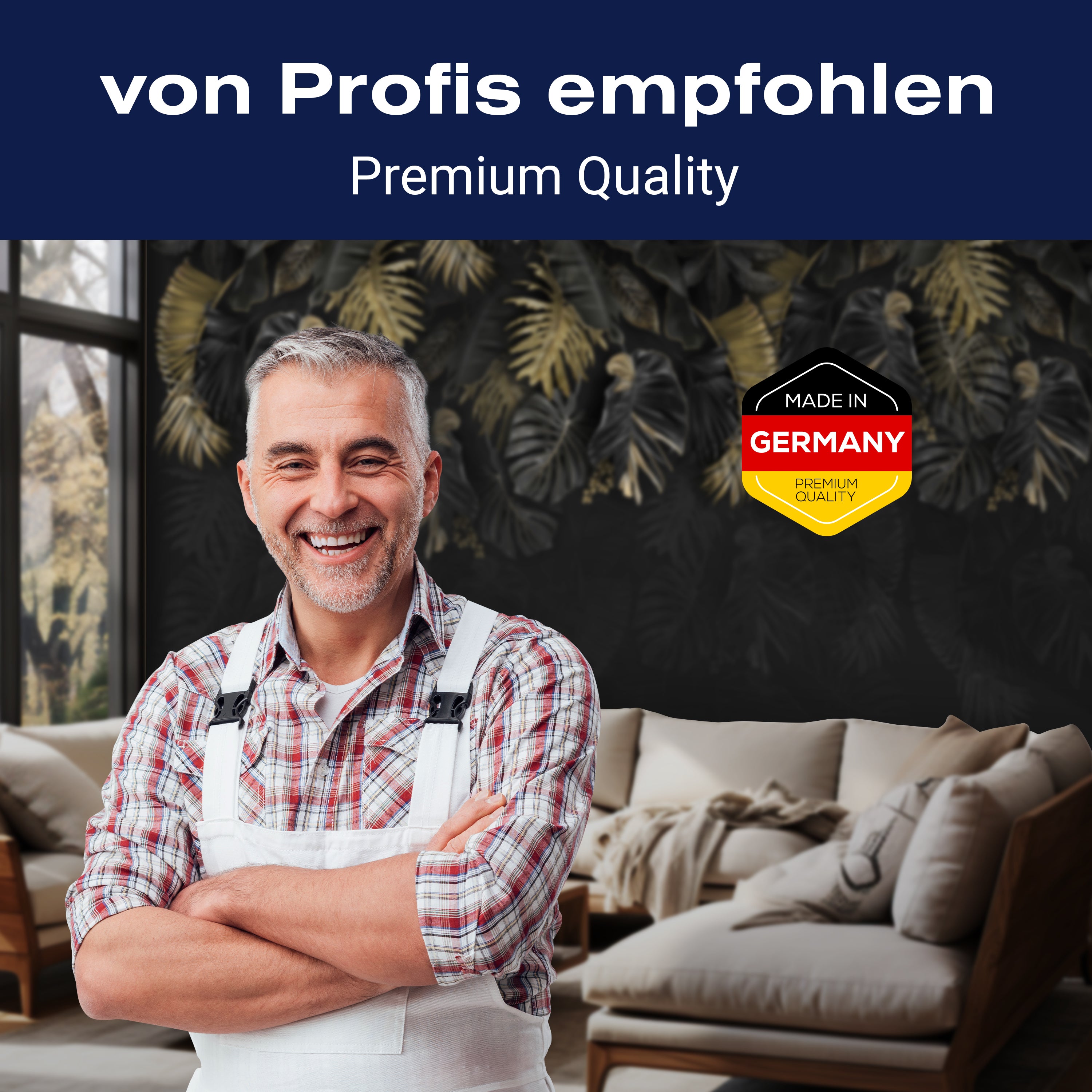 Fototapete Blätter Vintage grau M6720 - Bild 5 Fototapete Blätter Vintage grau M6720 - Bild 5