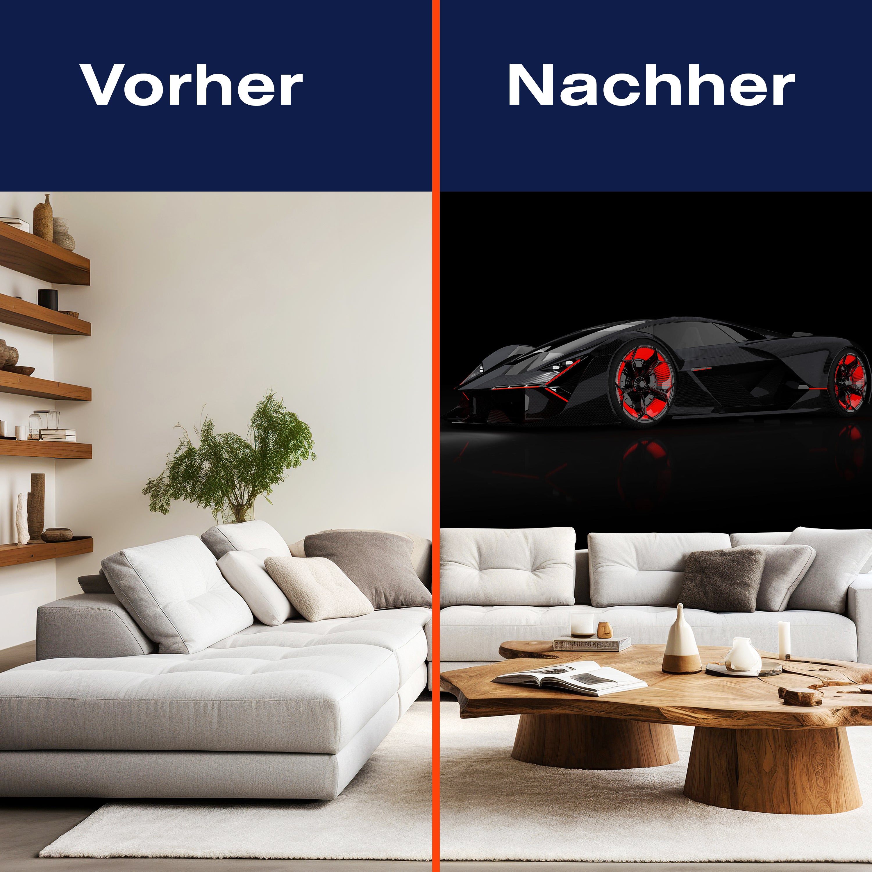 Fototapete schwarzer Sportwagen Auto M6731 - Bild 9 Fototapete schwarzer Sportwagen Auto M6731 - Bild 9