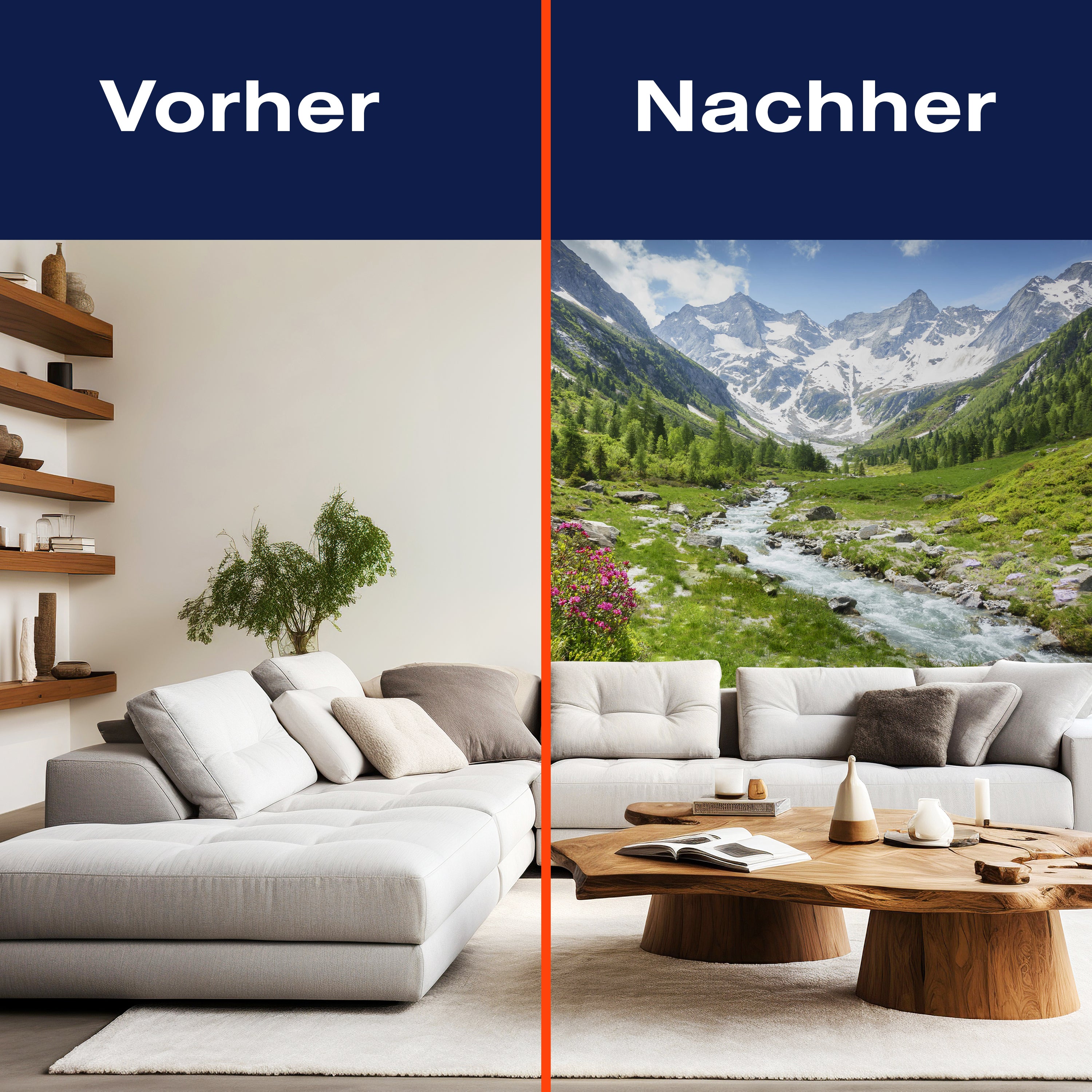 Fototapete Berge Alpen Wiese Bach M6751 - Bild 9 Fototapete Berge Alpen Wiese Bach M6751 - Bild 9