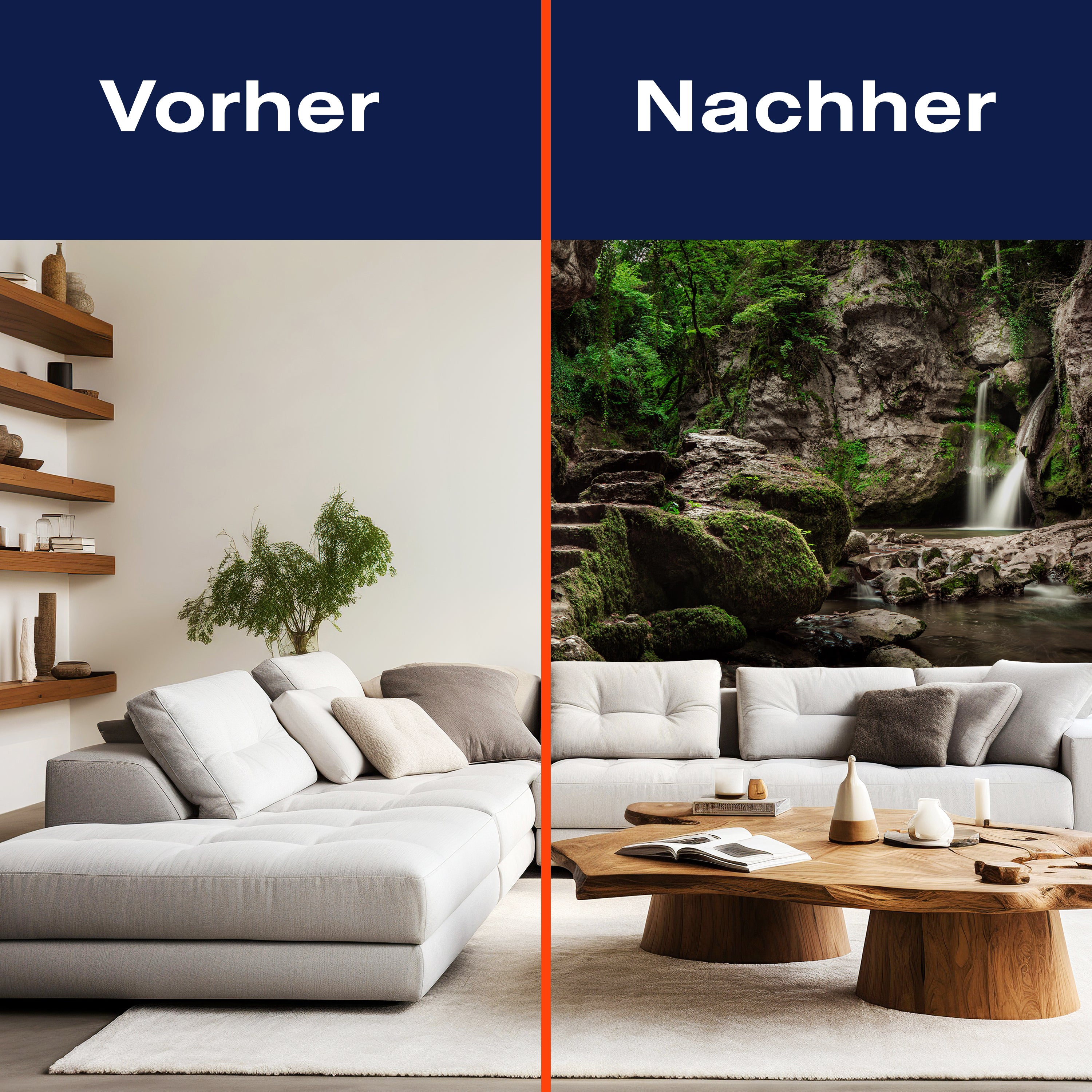 Fototapete Wasserfall Treppe See M6756 - Bild 9 Fototapete Wasserfall Treppe See M6756 - Bild 9