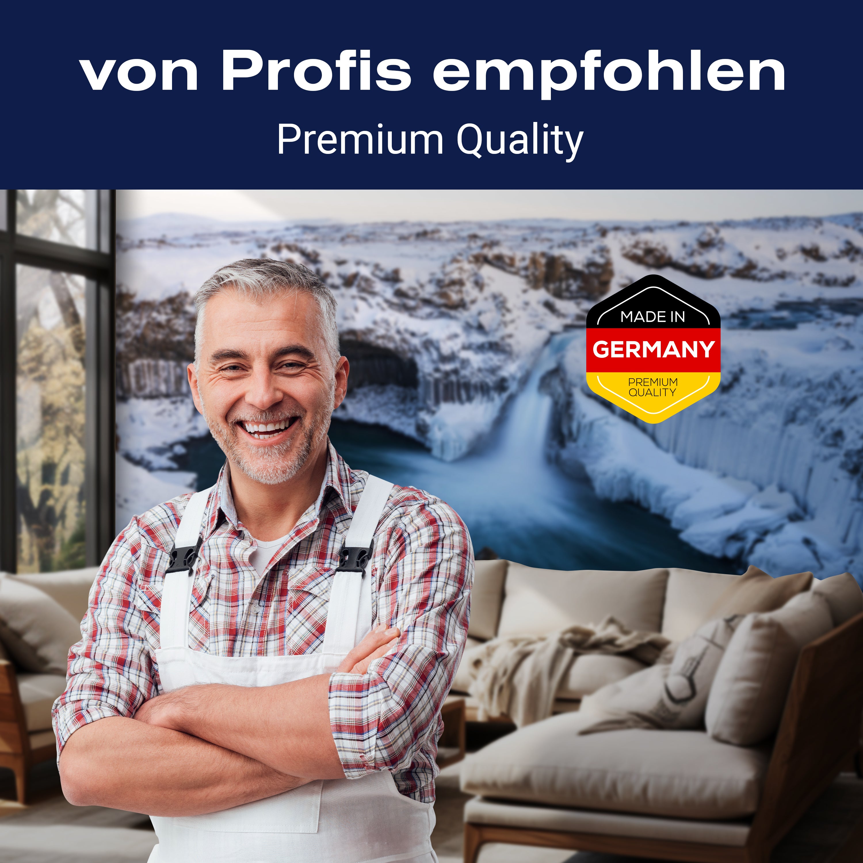 Fototapete Berge Wasserfall Schnee M6757 - Bild 5 Fototapete Berge Wasserfall Schnee M6757 - Bild 5