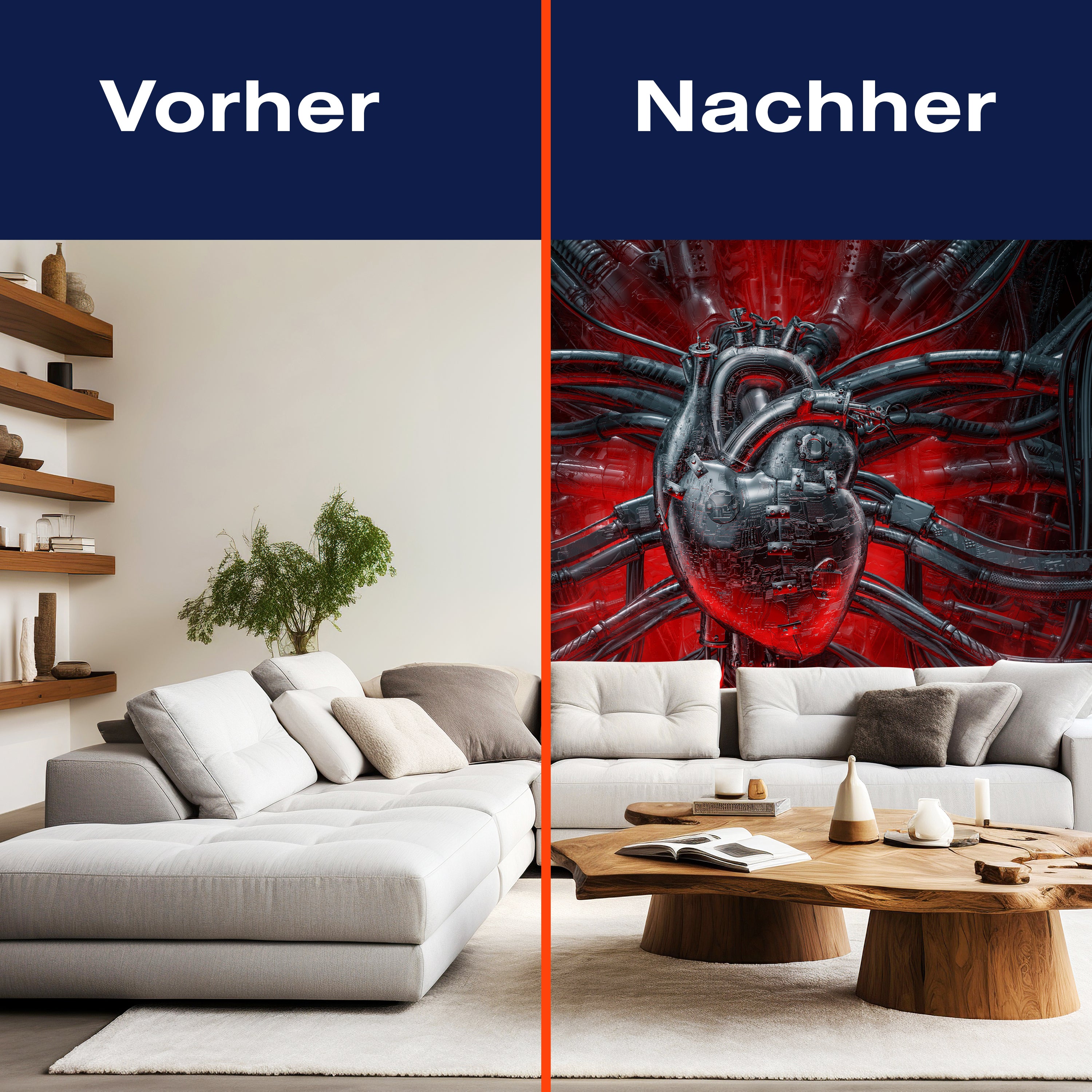 Fototapete Herz Steampunk Metall M6802 - Bild 9 Fototapete Herz Steampunk Metall M6802 - Bild 9