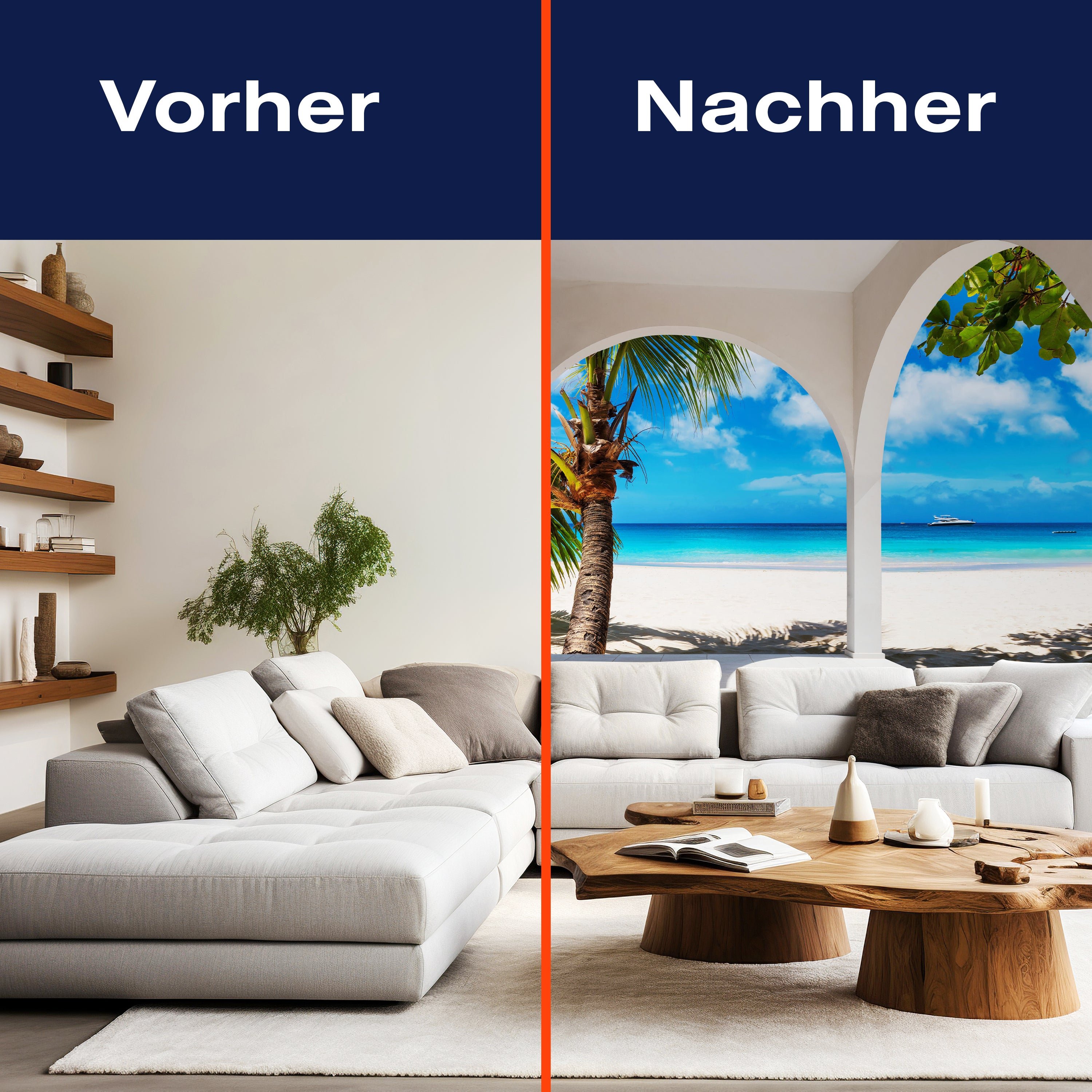 Fototapete Strand Palmen Terrasse M6811 - Bild 9 Fototapete Strand Palmen Terrasse M6811 - Bild 9