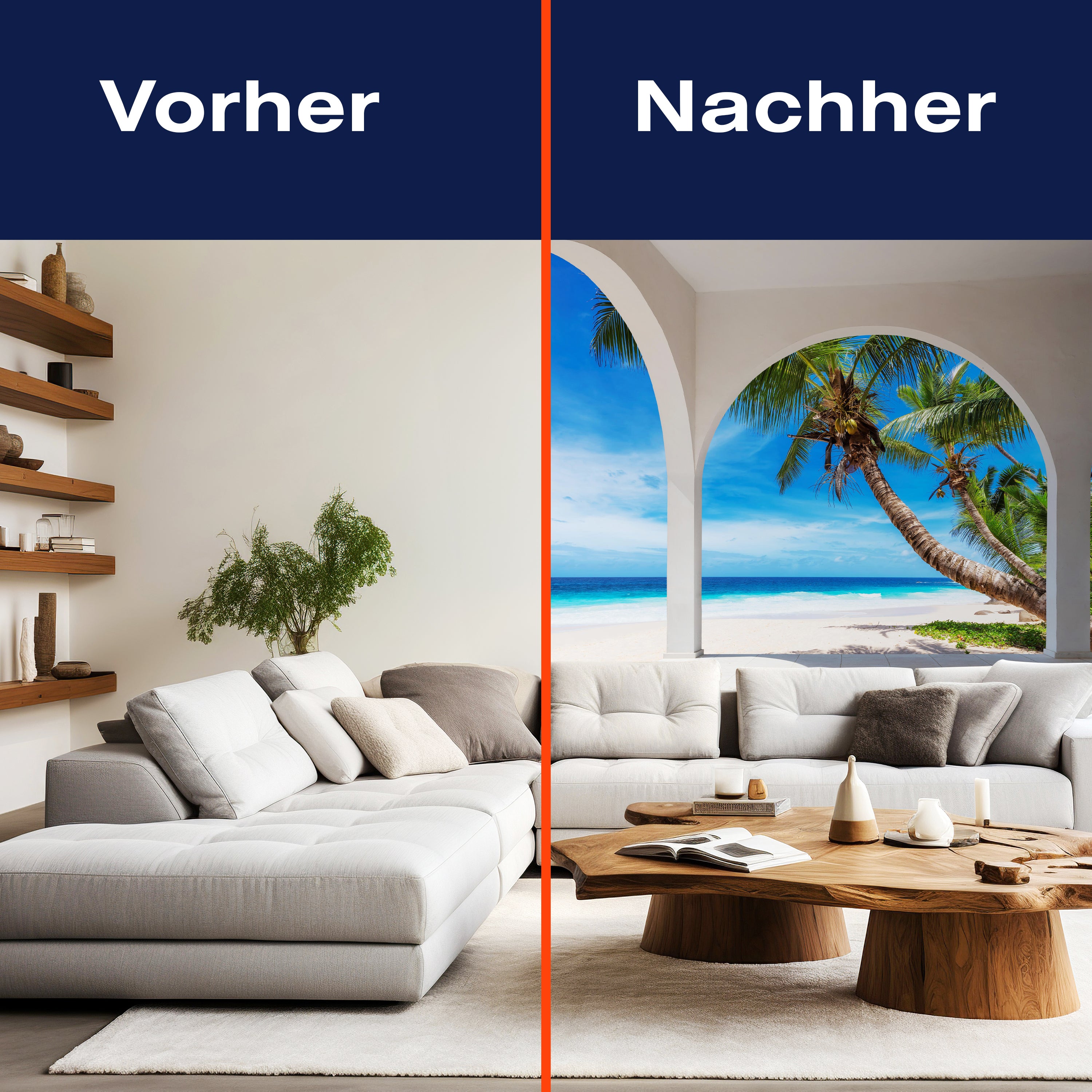 Fototapete Ausblick Meer Strand Palmen M6812 - Bild 9 Fototapete Ausblick Meer Strand Palmen M6812 - Bild 9