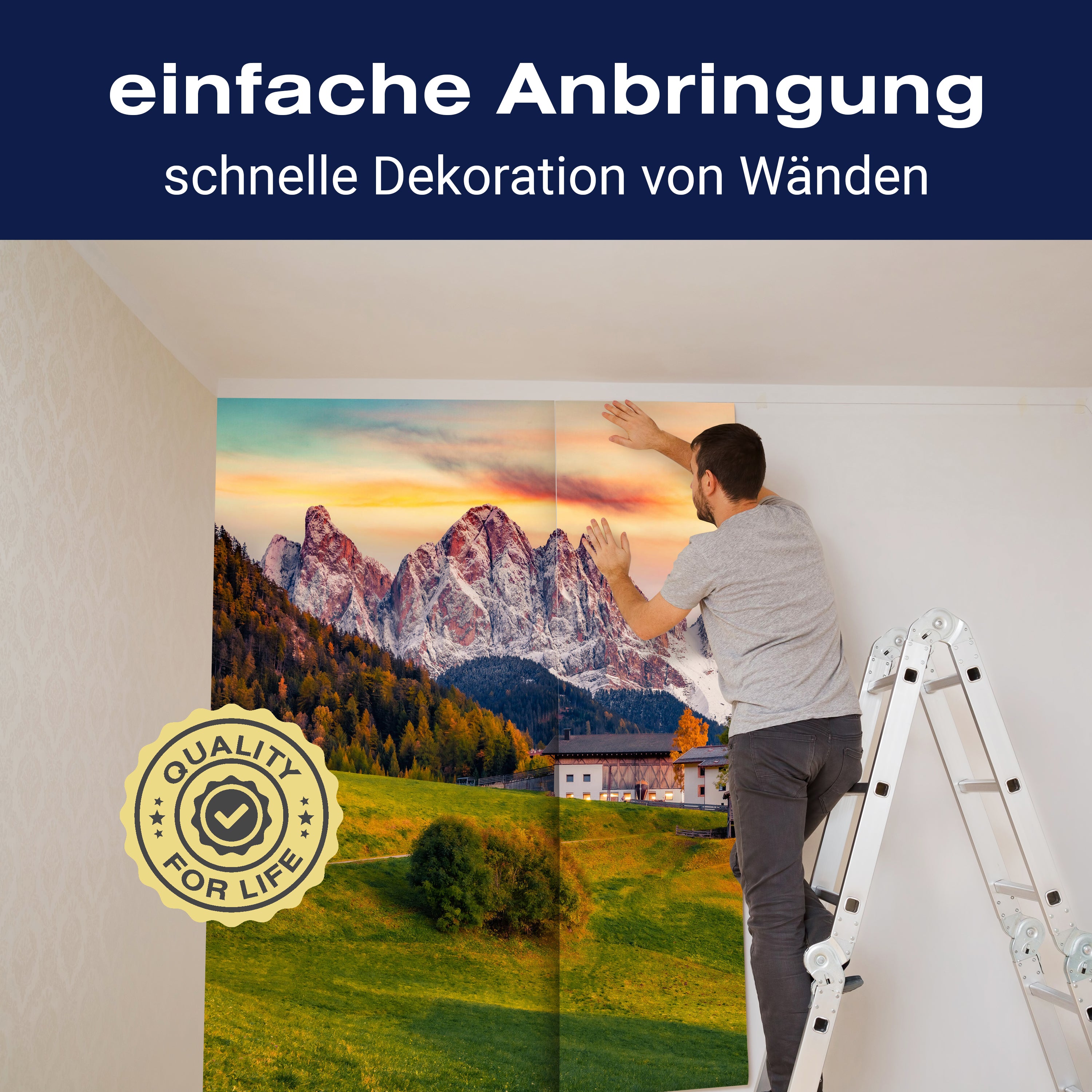 Fototapete Berge Wald Himmel M6815 - Bild 3 Fototapete Berge Wald Himmel M6815 - Bild 3