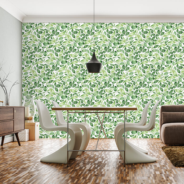 Fototapete Blätter Zweige grün M6819 - Bild 1 Fototapete Blätter Zweige grün M6819 - Bild 1