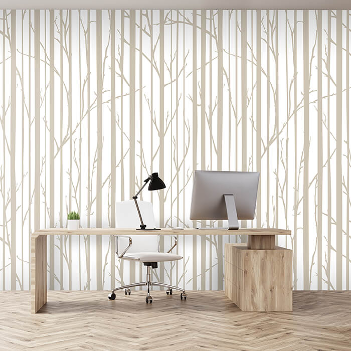 Fototapete Bäume Wald minimalistisch M6831 - Bild 1 Fototapete Bäume Wald minimalistisch M6831 - Bild 1