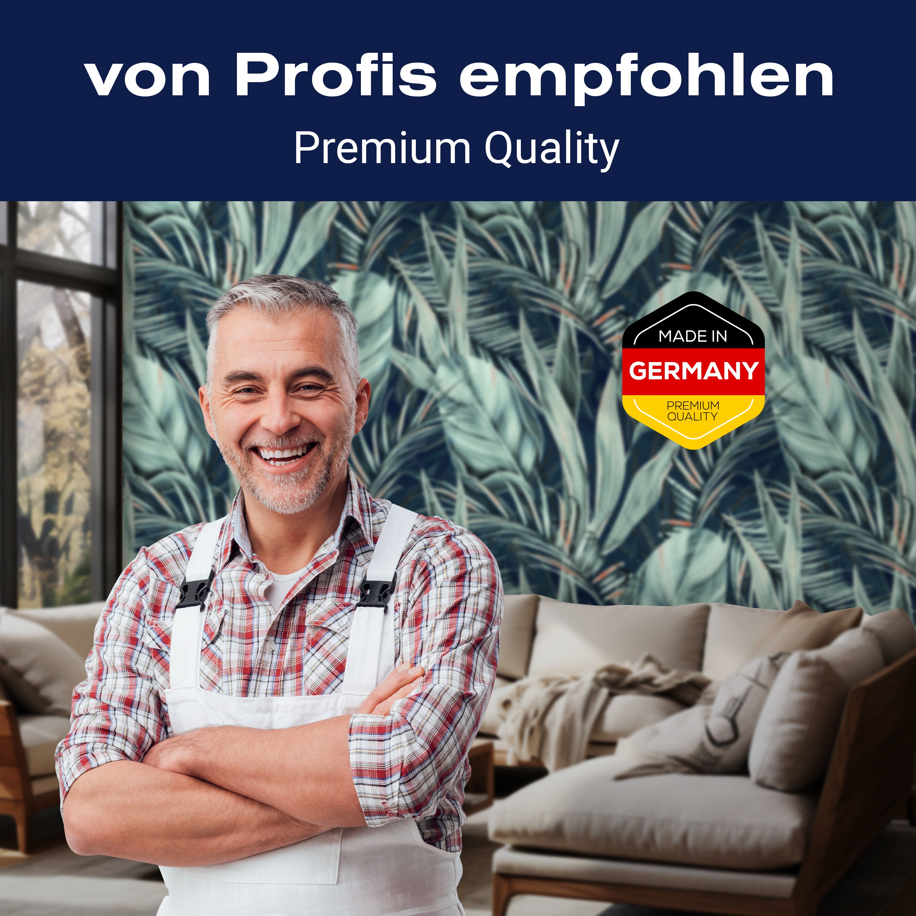 Fototapete Vintage Dschungel Blätter M6834 - Bild 5 Fototapete Vintage Dschungel Blätter M6834 - Bild 5