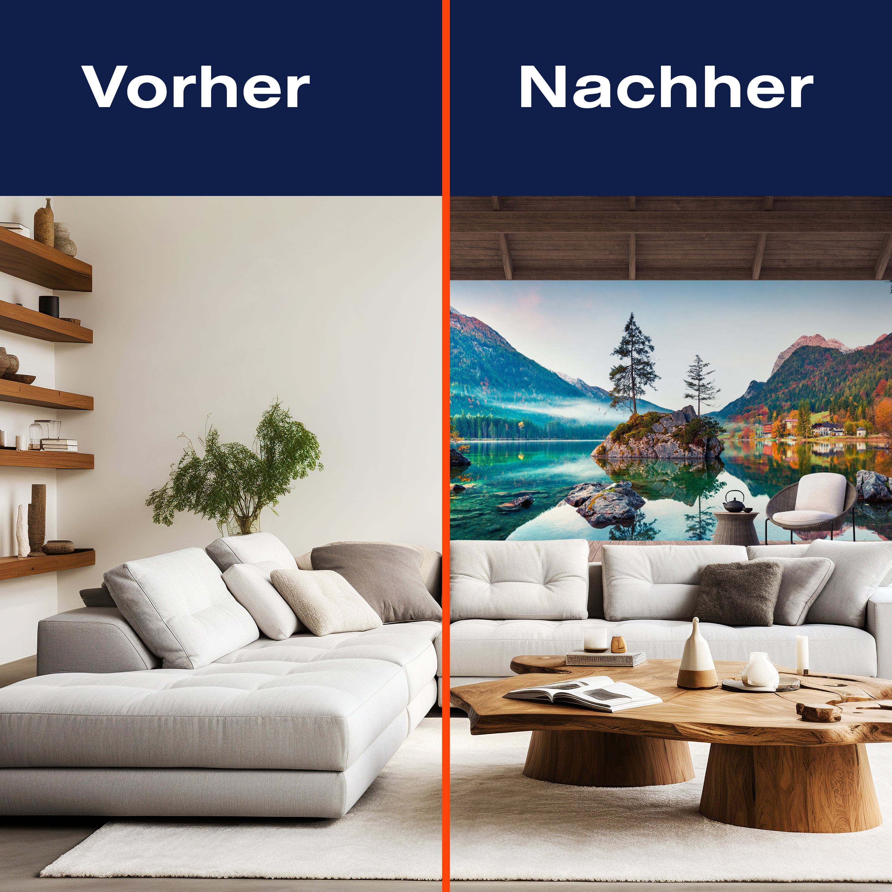 Fototapete Ausblick Terrasse Landschaft See M6843 - Bild 9 Fototapete Ausblick Terrasse Landschaft See M6843 - Bild 9