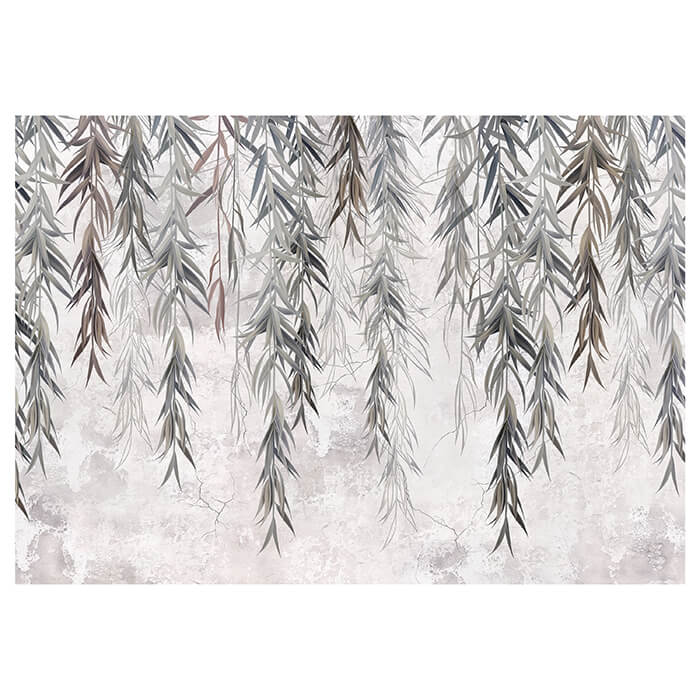 Fototapete mediterran Zweige Blätter Wand Beton M6852 - Bild 2 Fototapete mediterran Zweige Blätter Wand Beton M6852 - Bild 2