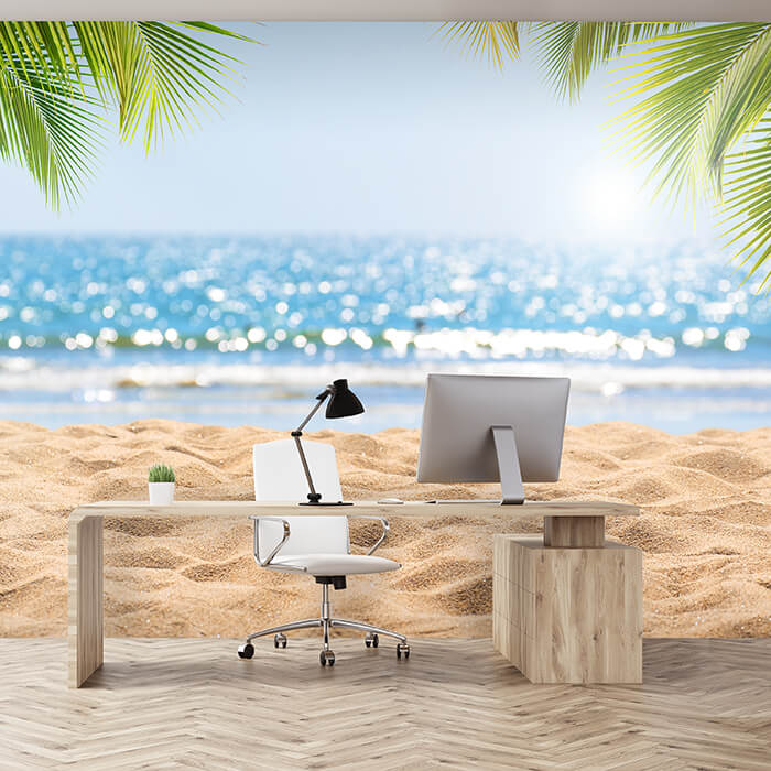 Fototapete Strand Palmen Meer M6866 - Bild 1 Fototapete Strand Palmen Meer M6866 - Bild 1