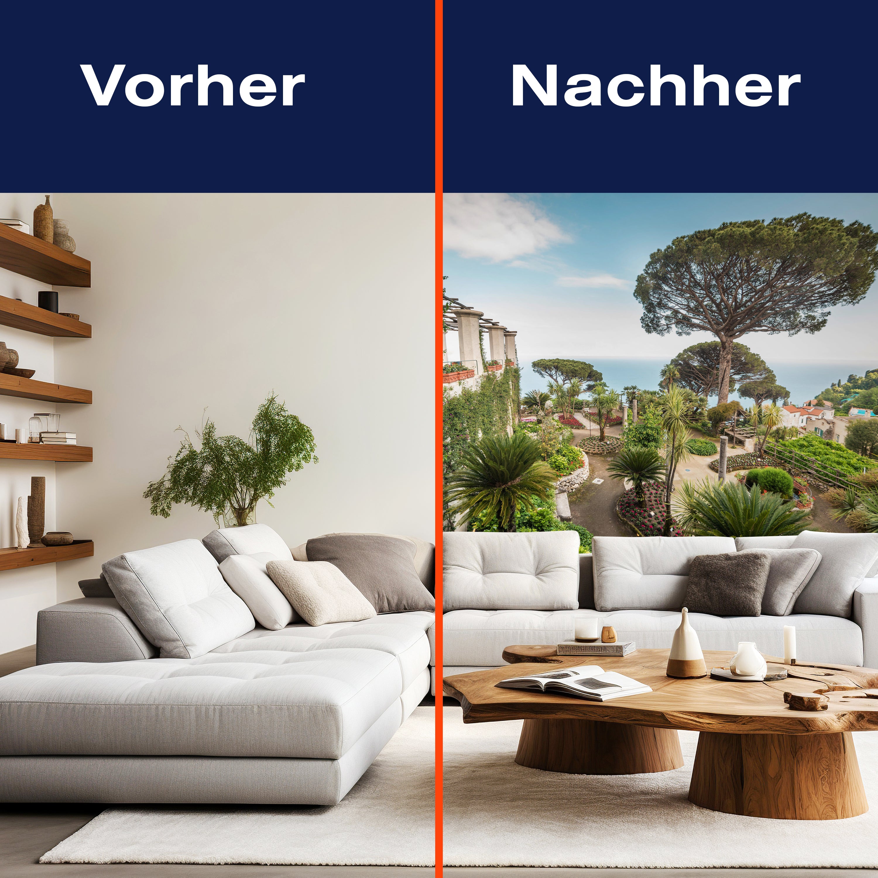 Fototapete Meer Garten Palmen M6870 - Bild 9 Fototapete Meer Garten Palmen M6870 - Bild 9