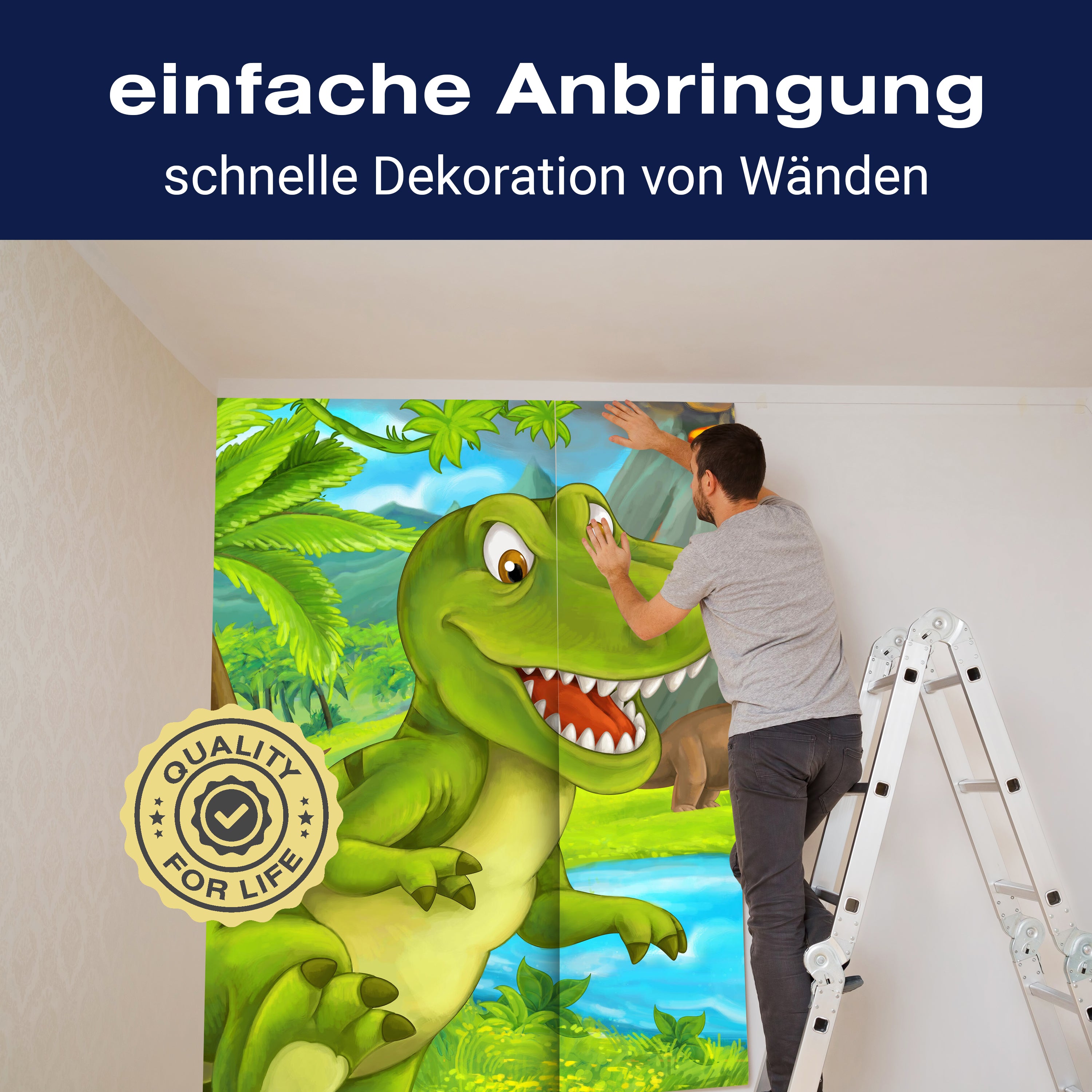 Fototapete Dino Dinosaurier Berg Teich M6879 - Bild 3 Fototapete Dino Dinosaurier Berg Teich M6879 - Bild 3