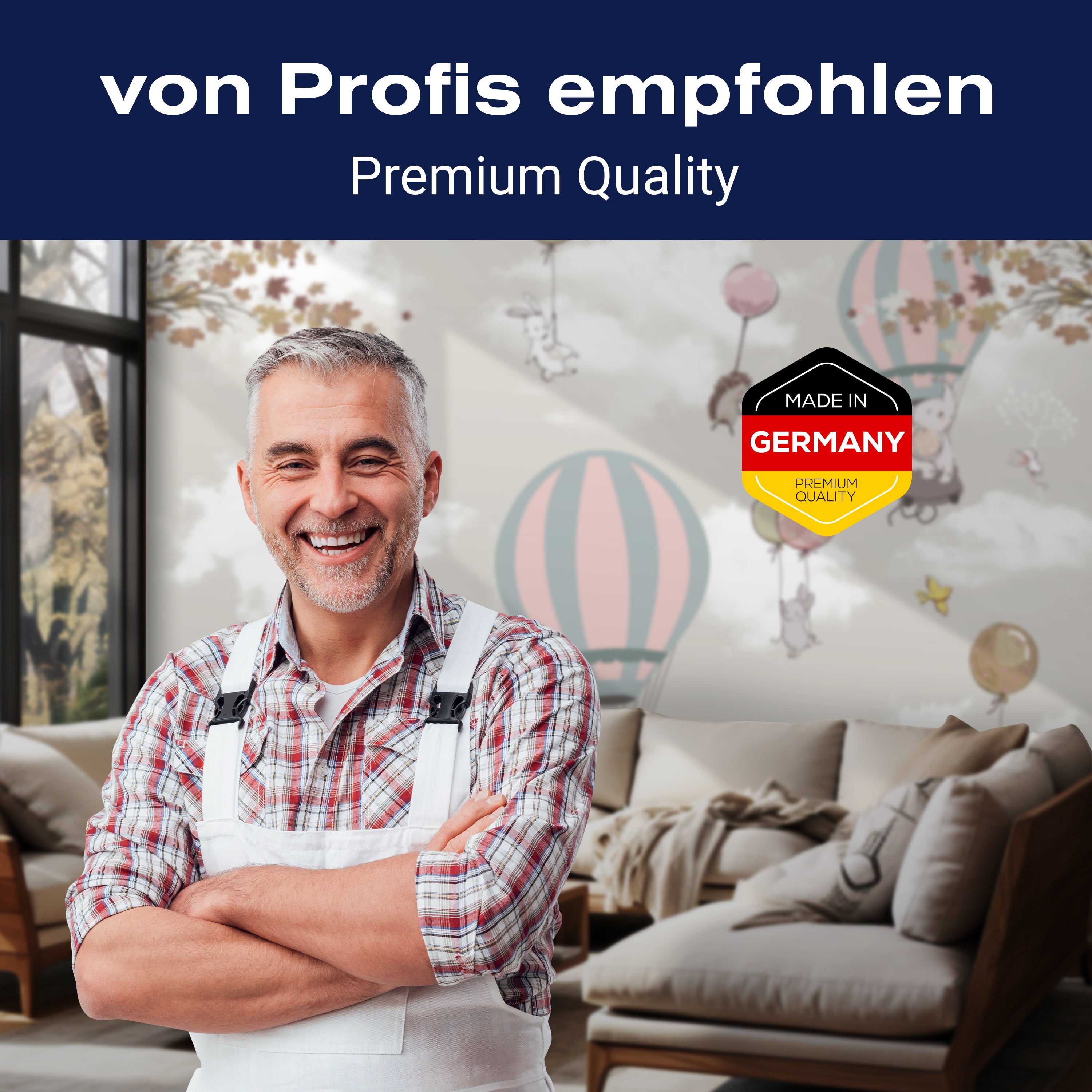 Fototapete Elefant Hase Luftballons M6882 - Bild 5 Fototapete Elefant Hase Luftballons M6882 - Bild 5