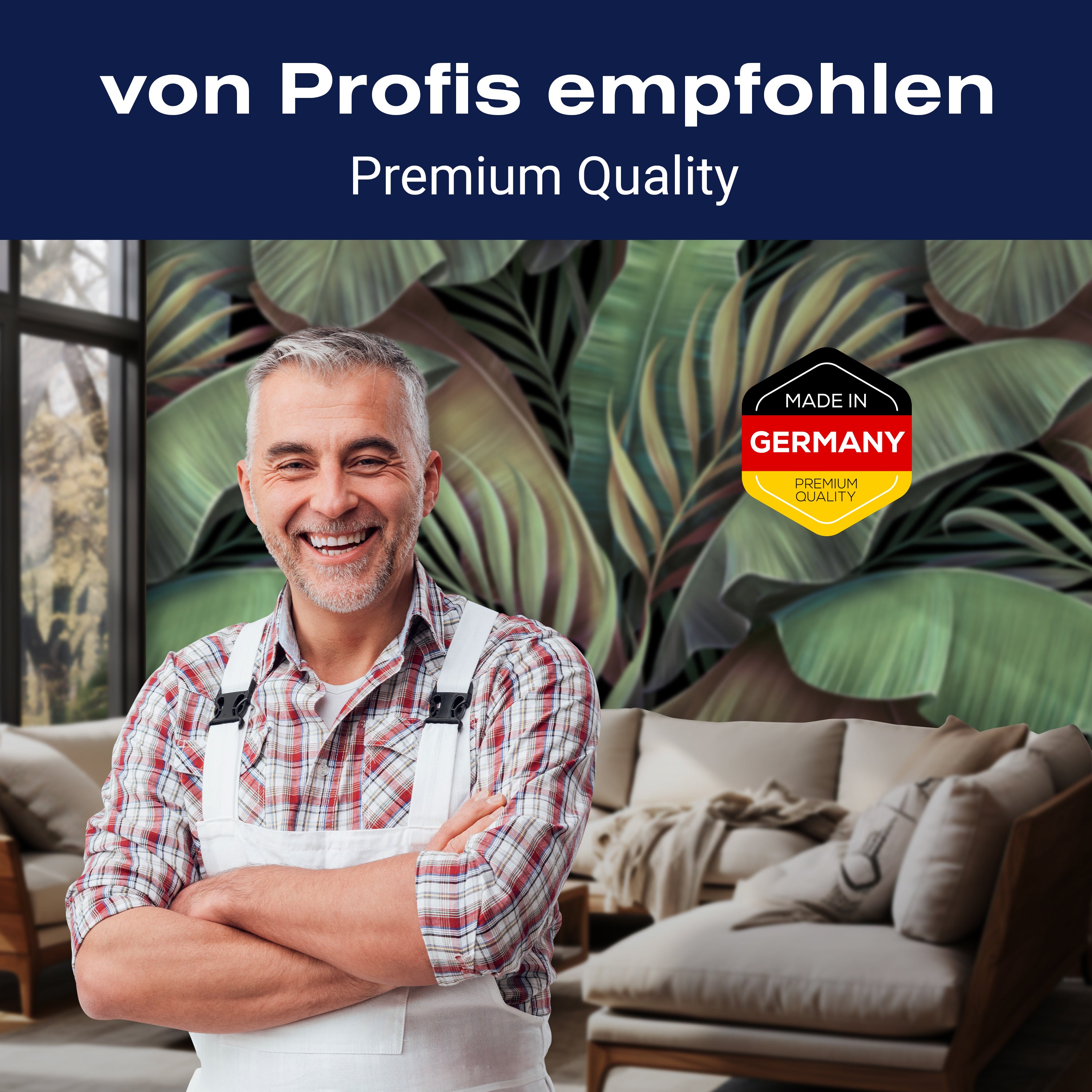 Fototapete Vintage Blätter Pflanzen grün M6884 - Bild 5 Fototapete Vintage Blätter Pflanzen grün M6884 - Bild 5