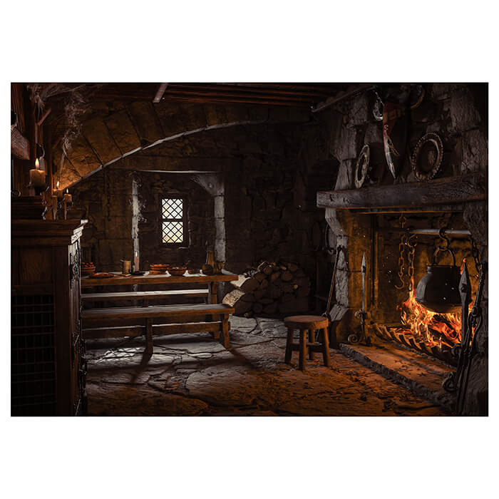 Fototapete Mittelalter Raum Kamin Fantasy M6888 - Bild 2 Fototapete Mittelalter Raum Kamin Fantasy M6888 - Bild 2