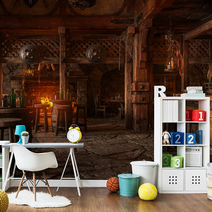 Fototapete Mittelalter Raum Fantasy Fass M6890 - Bild 1 Fototapete Mittelalter Raum Fantasy Fass M6890 - Bild 1