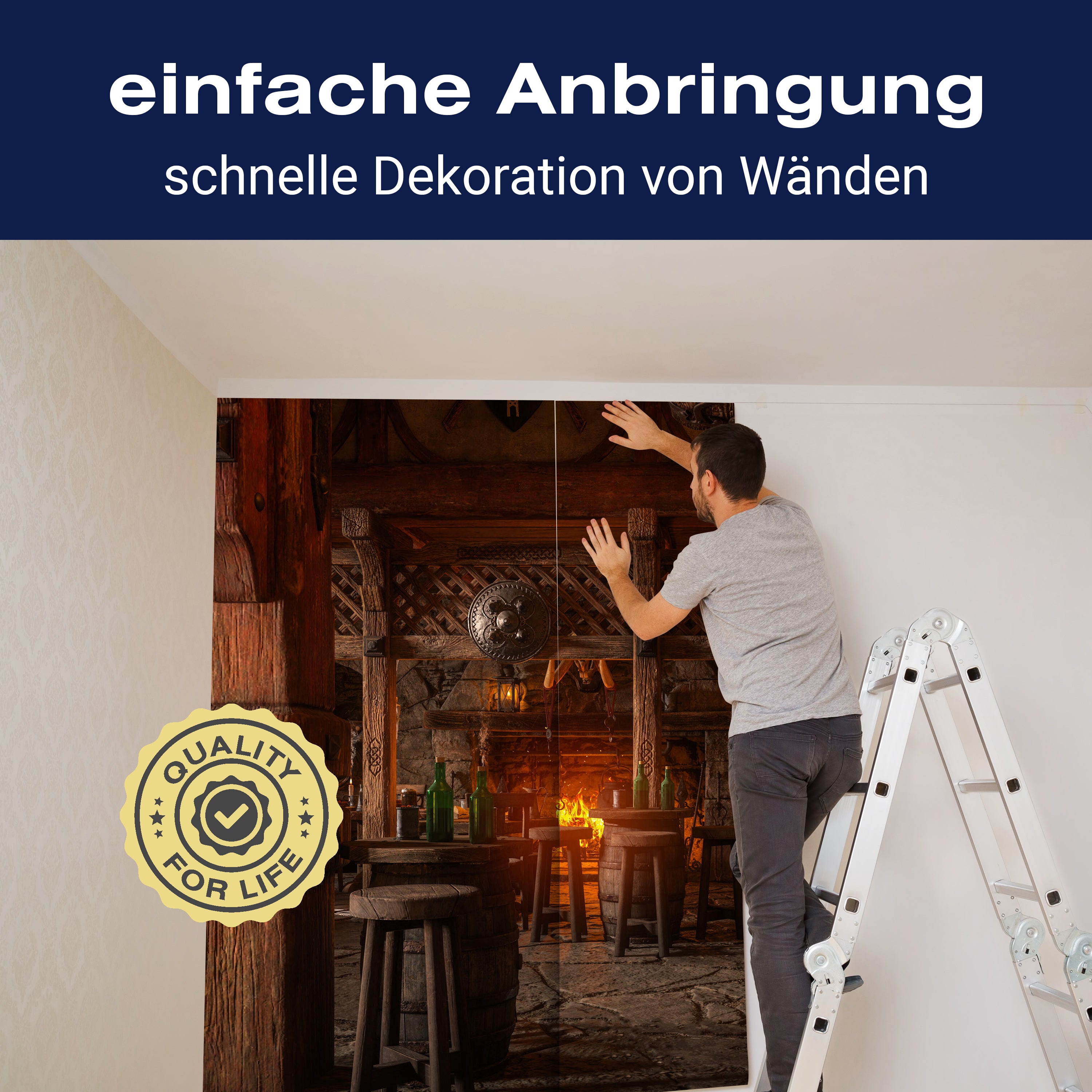 Fototapete Mittelalter Raum Fantasy Fass M6890 - Bild 3 Fototapete Mittelalter Raum Fantasy Fass M6890 - Bild 3