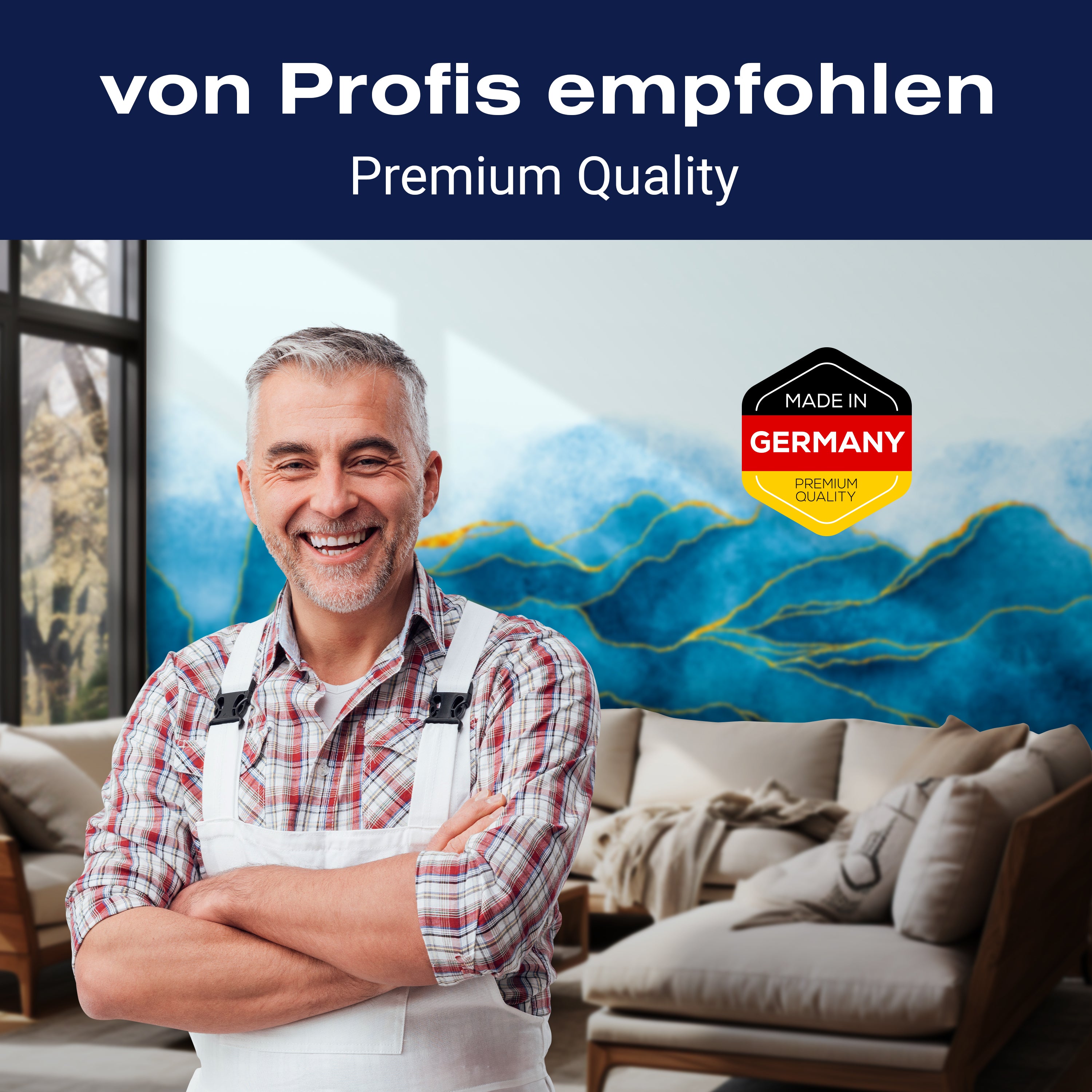 Fototapete Blaues Aquarell M6905 - Bild 5 Fototapete Blaues Aquarell M6905 - Bild 5