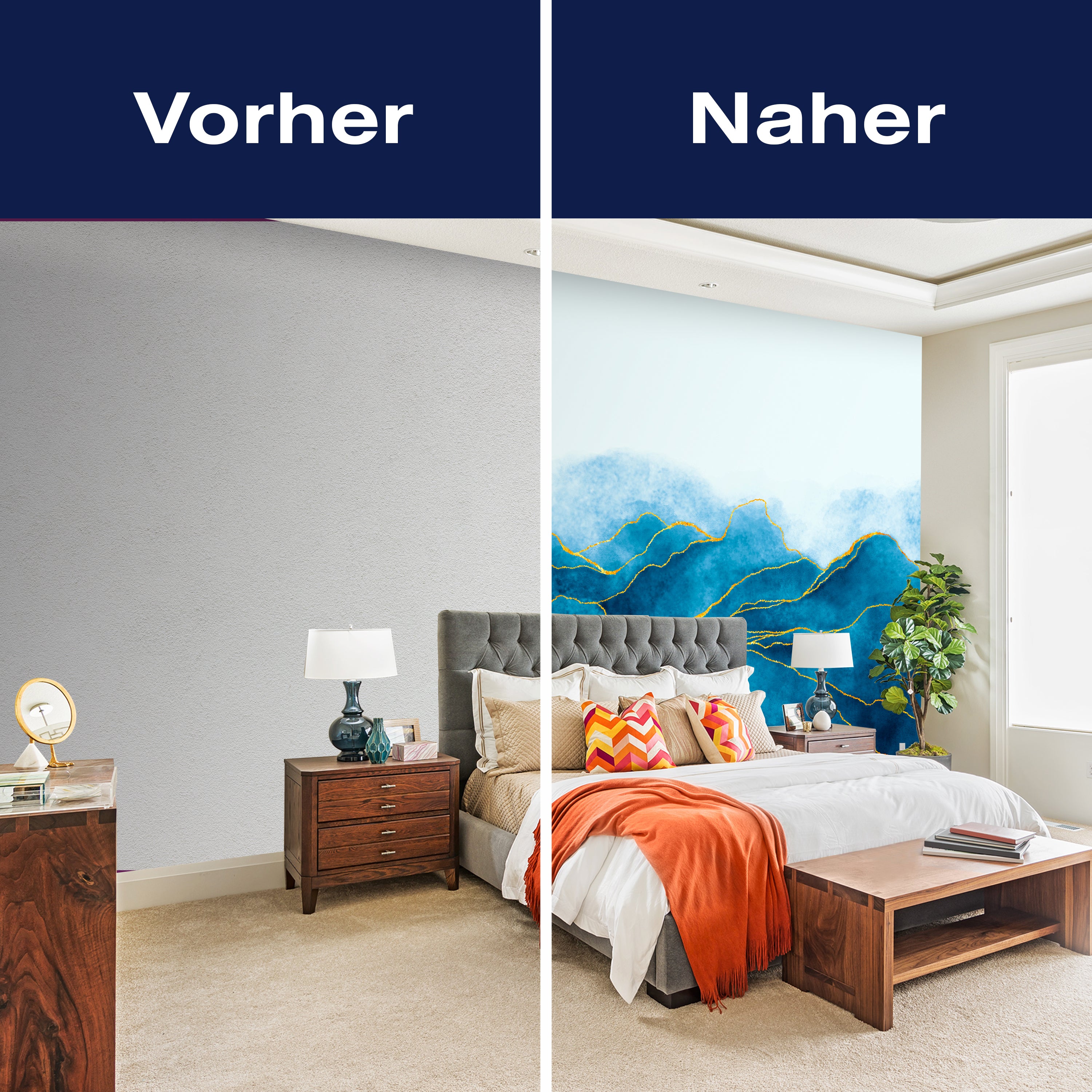 Fototapete Blaues Aquarell M6905 - Bild 9 Fototapete Blaues Aquarell M6905 - Bild 9