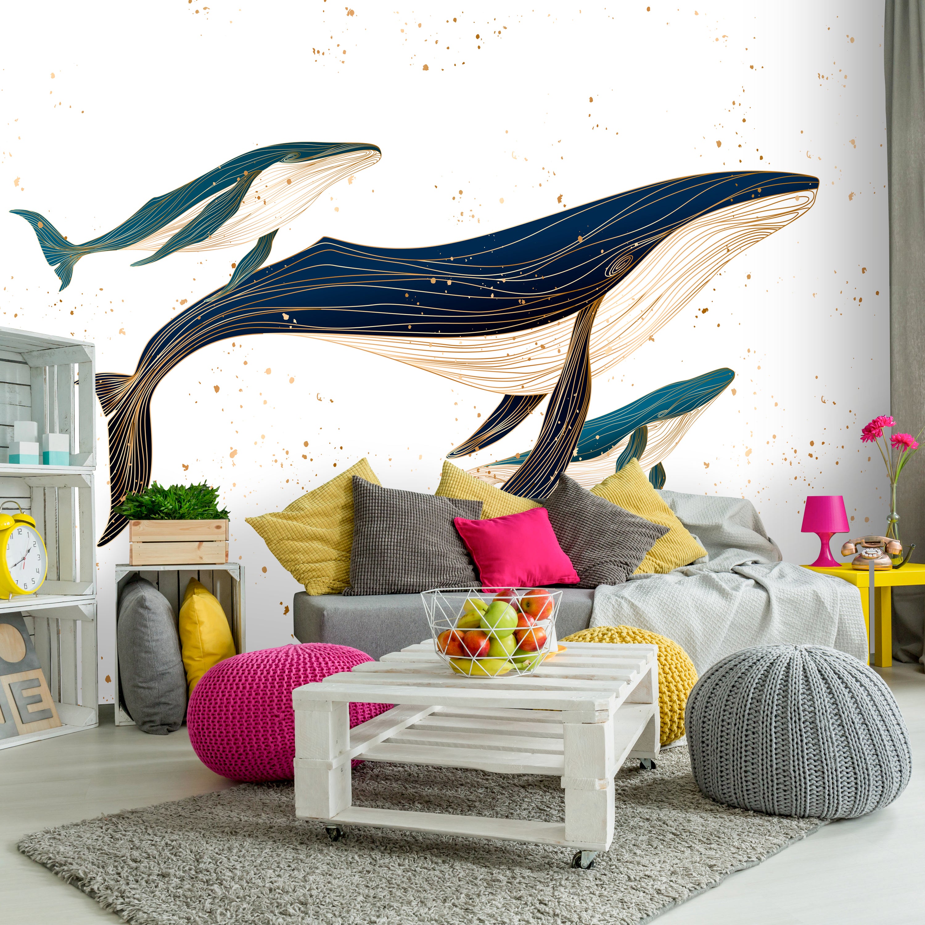 Fototapete Wal Familie M6906 - Bild 1 Fototapete Wal Familie M6906 - Bild 1