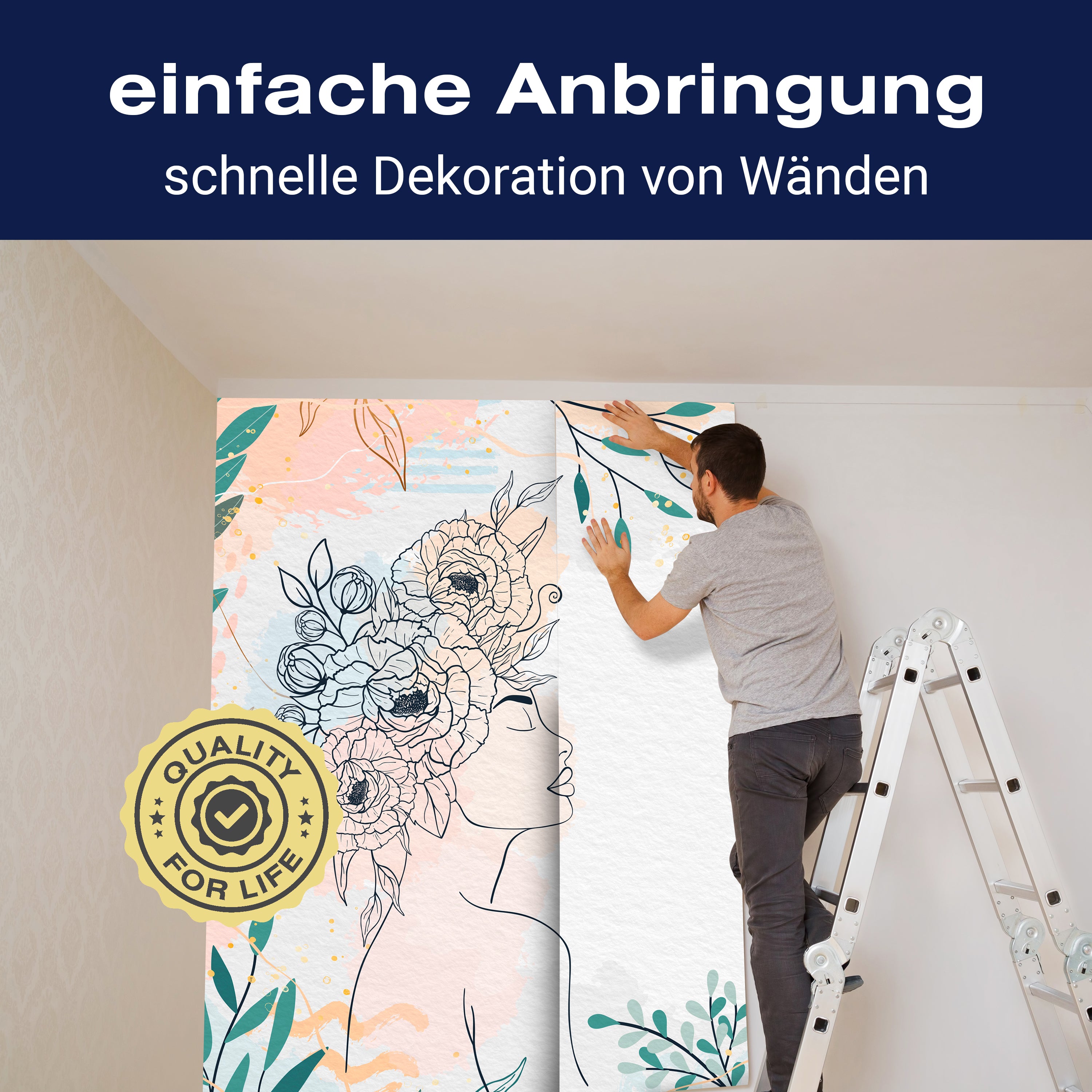 Fototapete Frau mit Pflanzen M6909 - Bild 3 Fototapete Frau mit Pflanzen M6909 - Bild 3