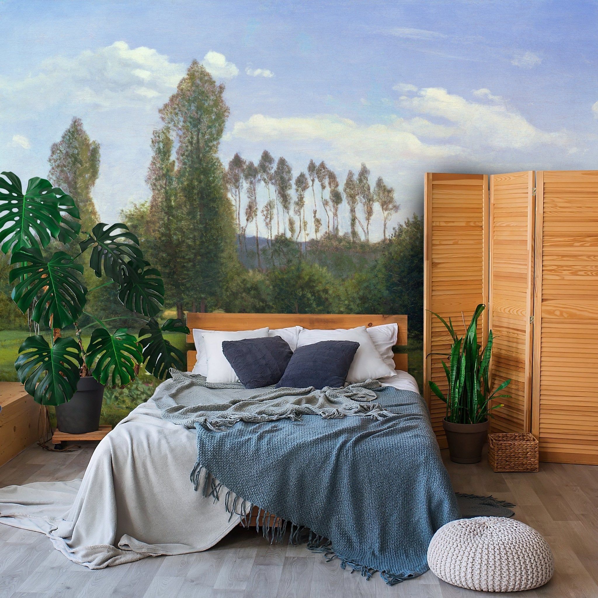 Fototapete View at Rouelles, Claude Monet M6939 - Bild 1 Fototapete View at Rouelles, Claude Monet M6939 - Bild 1