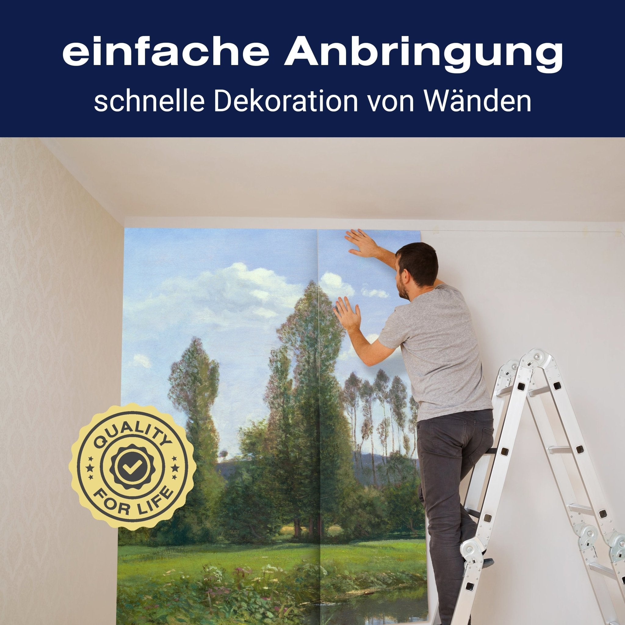 Fototapete View at Rouelles, Claude Monet M6939 - Bild 3 Fototapete View at Rouelles, Claude Monet M6939 - Bild 3