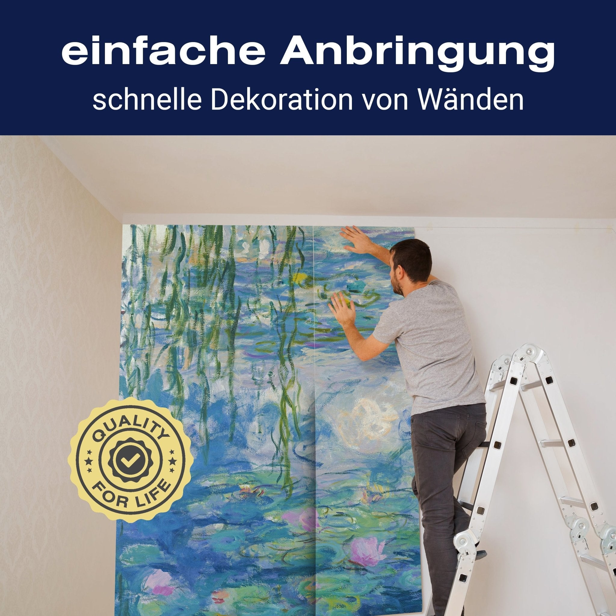 Fototapete Waterlilies, Claude Monet M6940 - Bild 3 Fototapete Waterlilies, Claude Monet M6940 - Bild 3