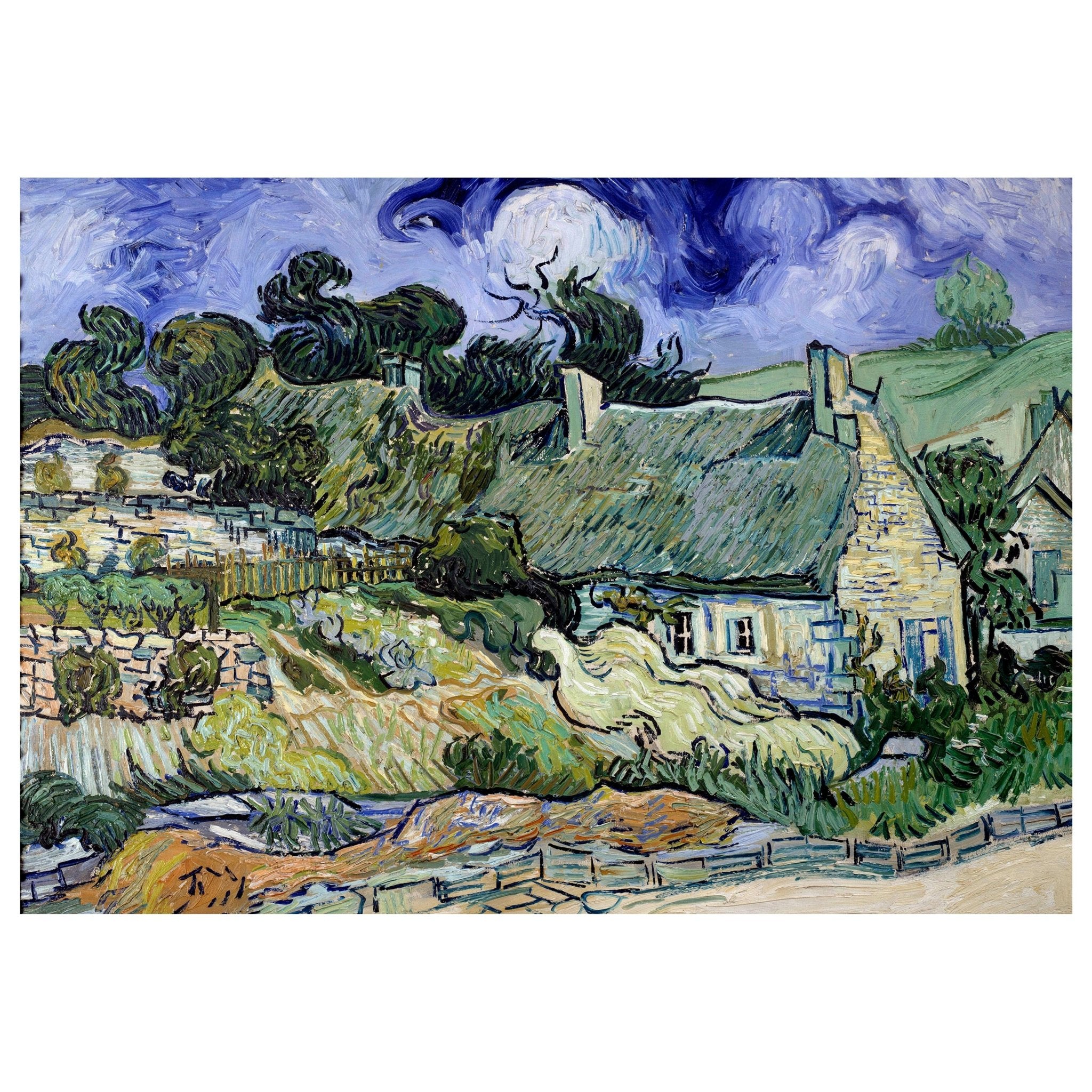 Fototapete Strohgedeckte Häuser - Vincent van Gogh M6947 - Bild 2 Fototapete Strohgedeckte Häuser - Vincent van Gogh M6947 - Bild 2