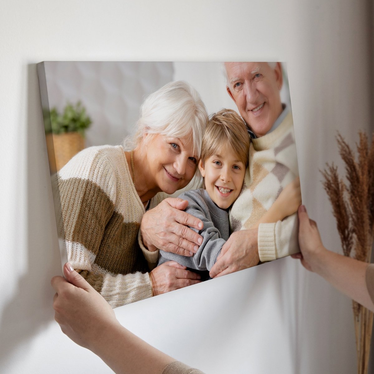 Dein Foto auf Leinwand für Oma und Opa Dein Foto auf Leinwand für Oma und Opa