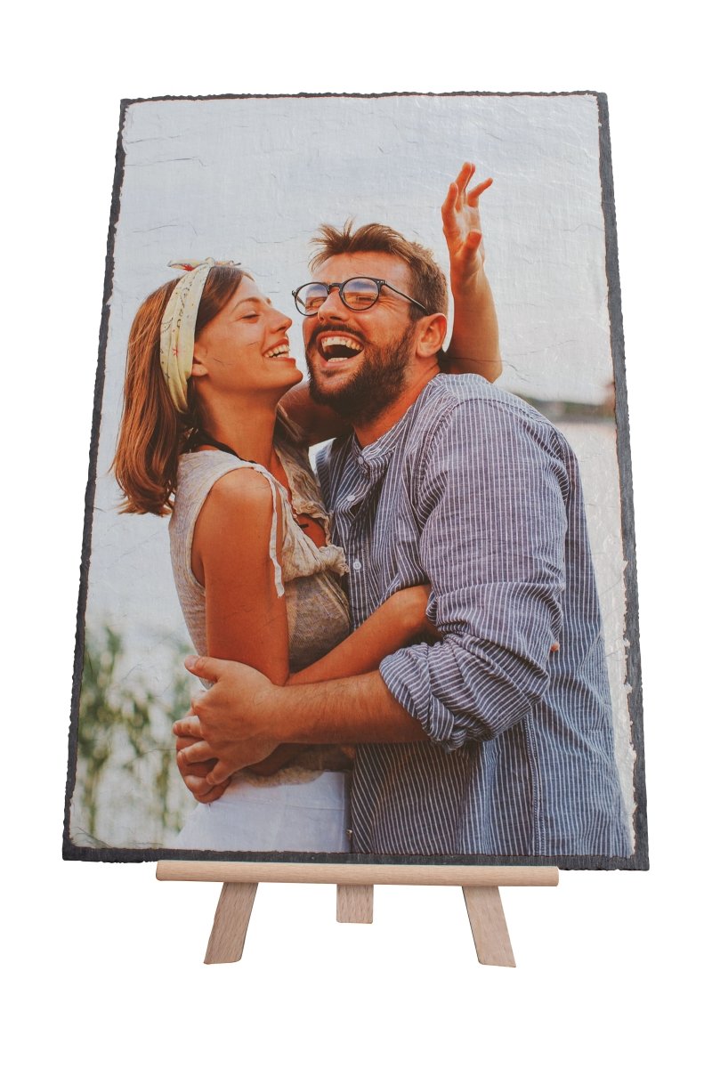 Schieferplatte mit eigenem Foto Schieferplatte mit eigenem Foto