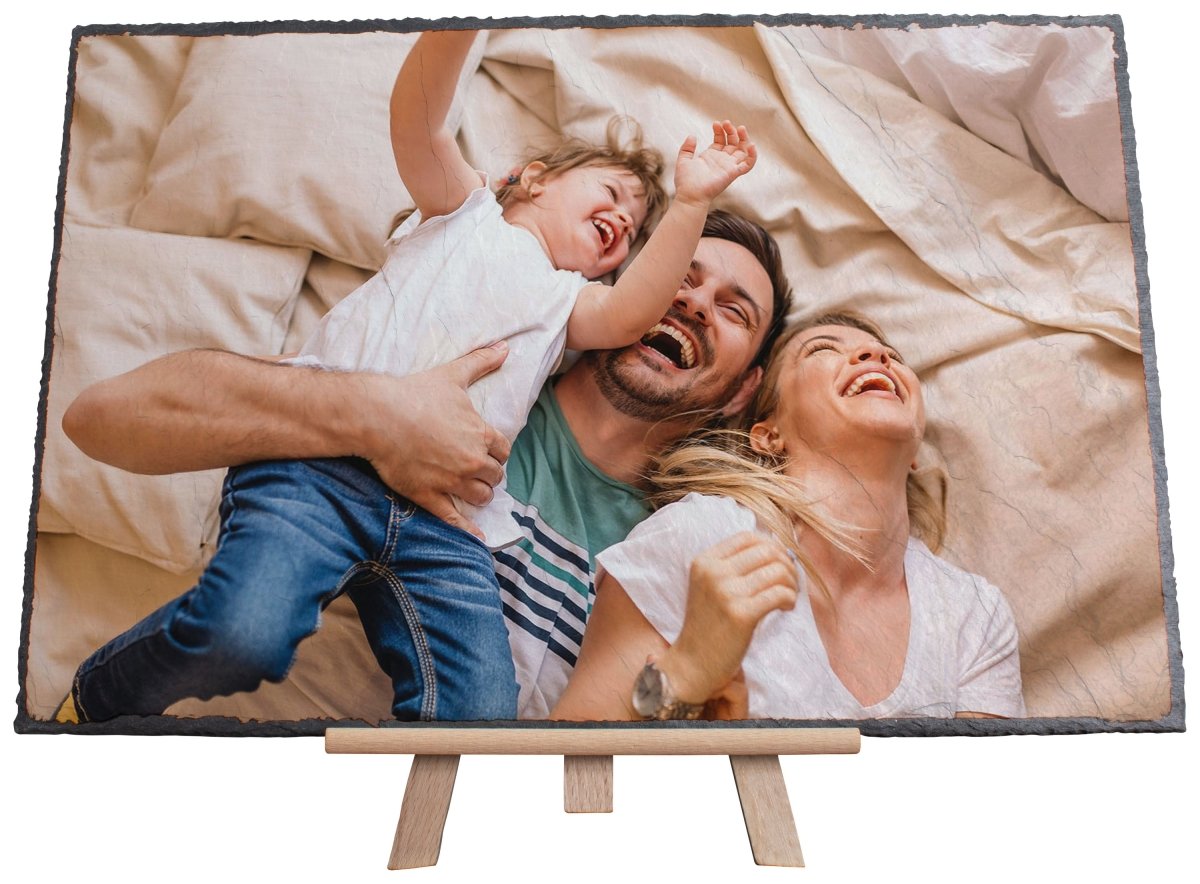 Schieferplatte mit eigenem Foto und Staffelei gestalten - Bild 1 Schieferplatte mit eigenem Foto und Staffelei gestalten - Bild 1