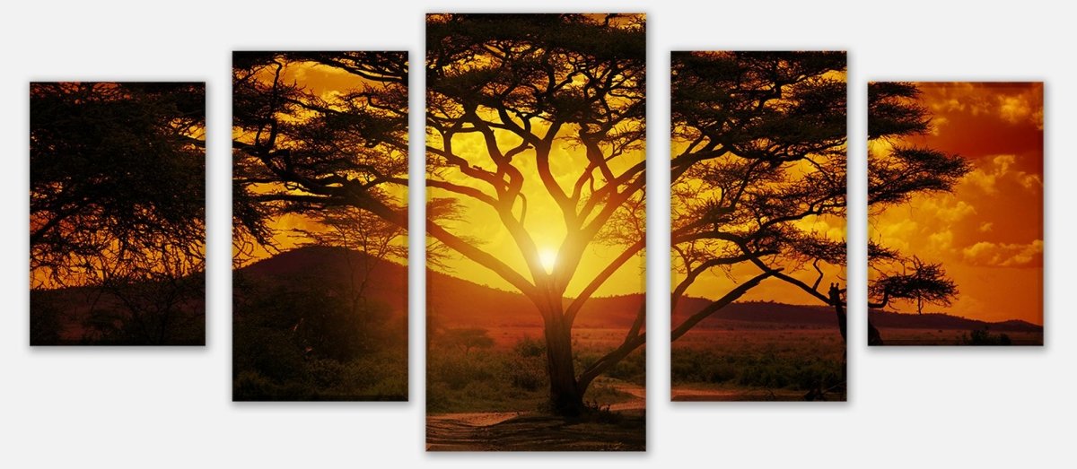 Leinwandbild Mehrteiler Afrika Sonnenuntergang M0001 entdecken - Bild 1 Leinwandbild Mehrteiler Afrika Sonnenuntergang M0001 entdecken - Bild 1