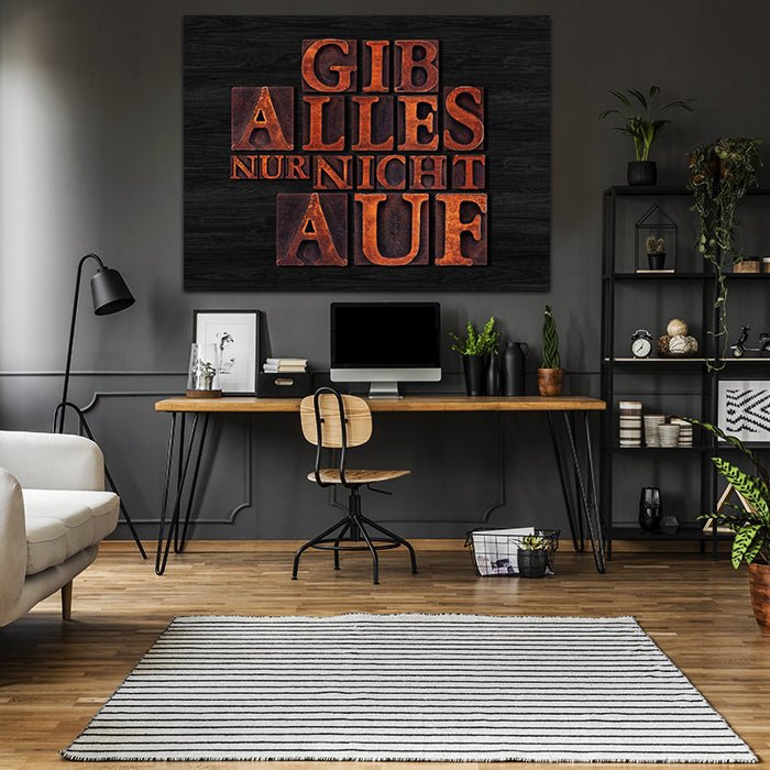 Acrylbild Acrylbild Motivation, Querformat, Spruch M0002 M0002 - Bild 2 Acrylbild Acrylbild Motivation, Querformat, Spruch M0002 M0002 - Bild 2