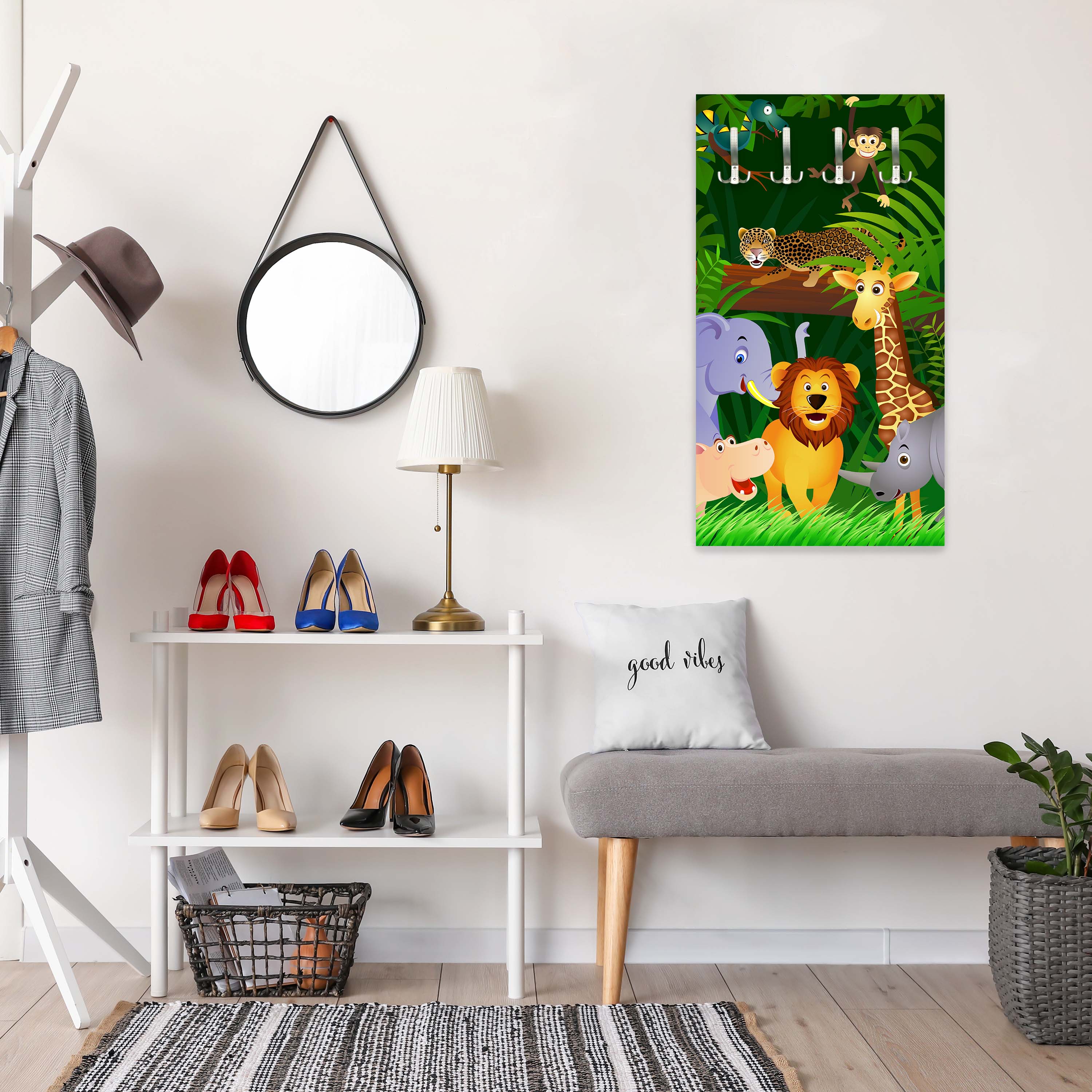 Garderobe Dschungeltiere M0002 entdecken - Bild 3 Garderobe Dschungeltiere M0002 entdecken - Bild 3