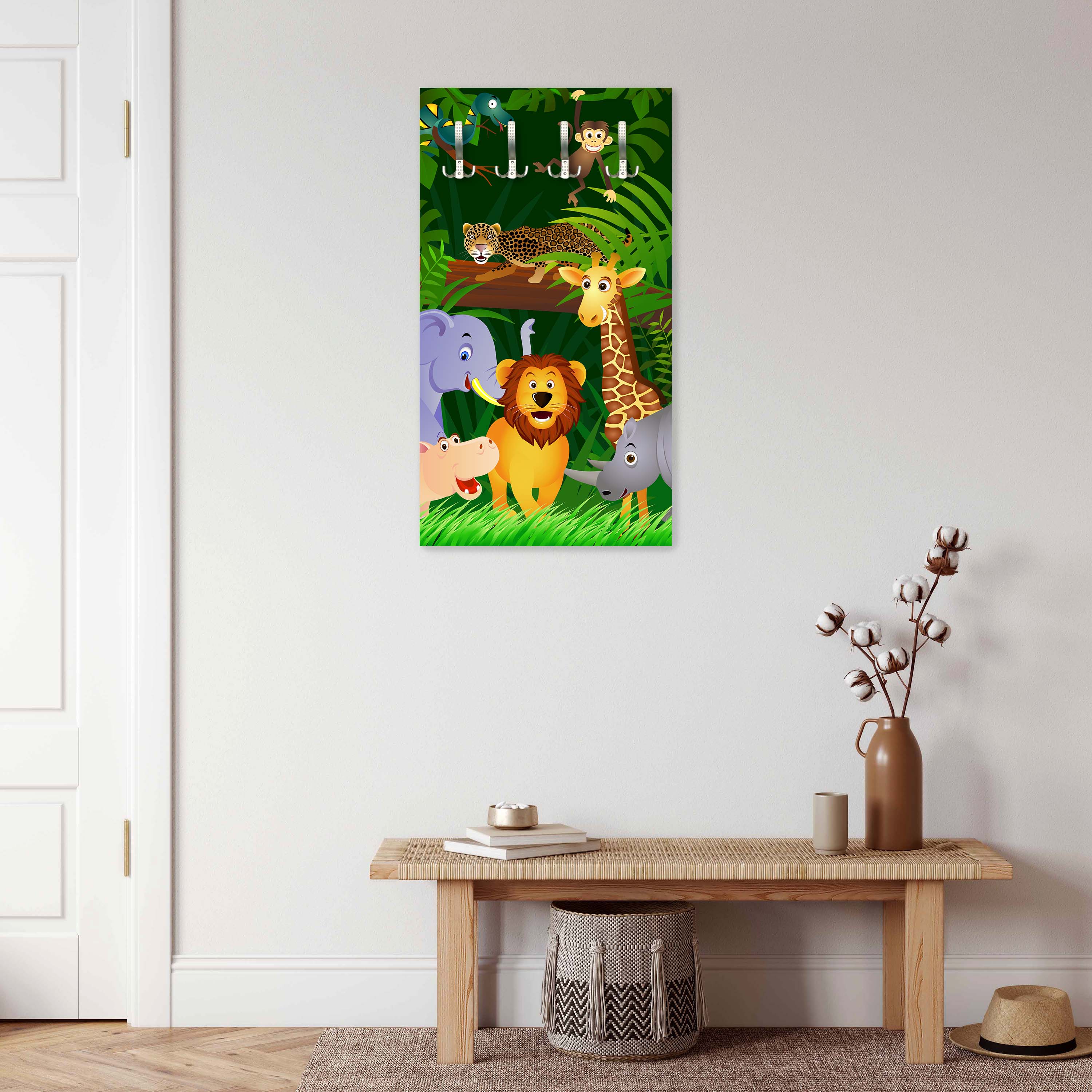 Garderobe Dschungeltiere M0002 entdecken - Bild 6 Garderobe Dschungeltiere M0002 entdecken - Bild 6