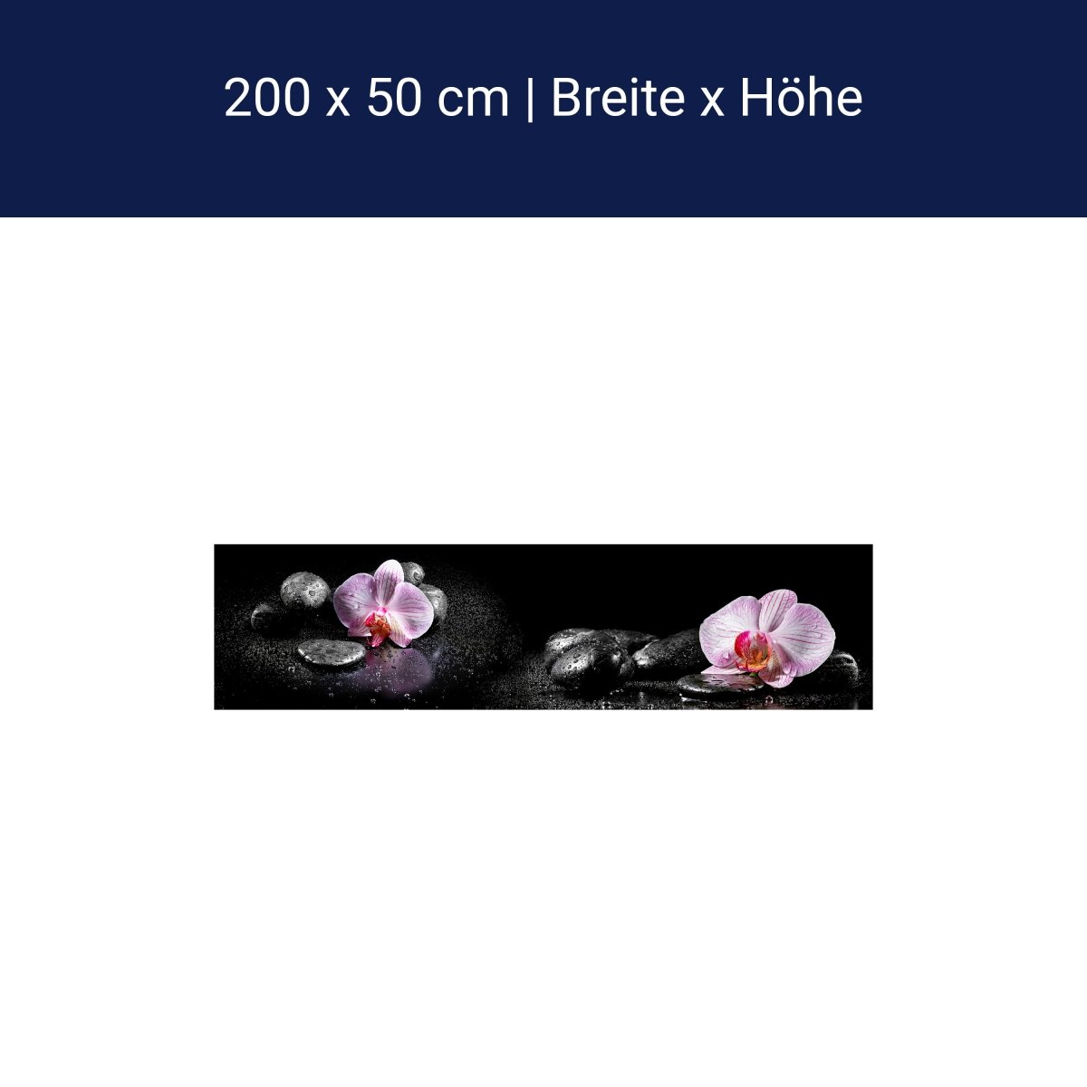 Panorama-Fototapete Orchidee, Wellness M0003 Panorama-Fototapete Orchidee, Wellness M0003